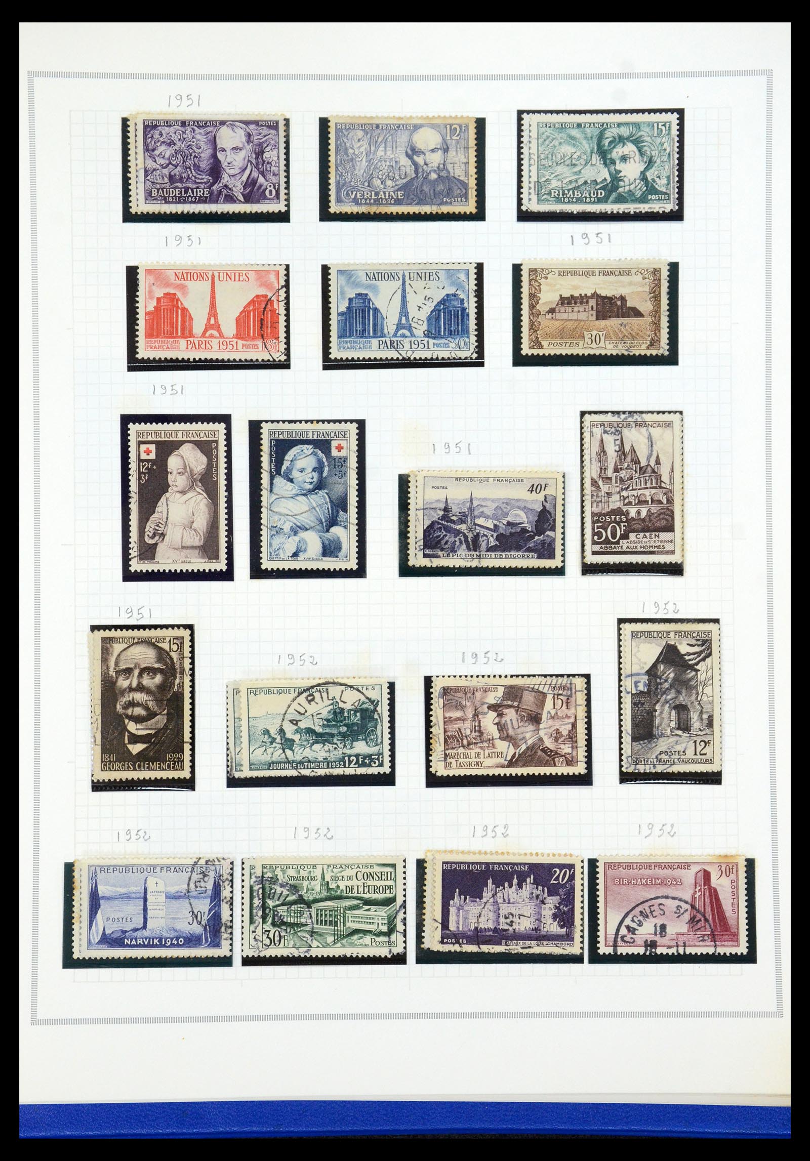 35749 049 - Postzegelverzameling 35749 Frankrijk 1849-1997.
