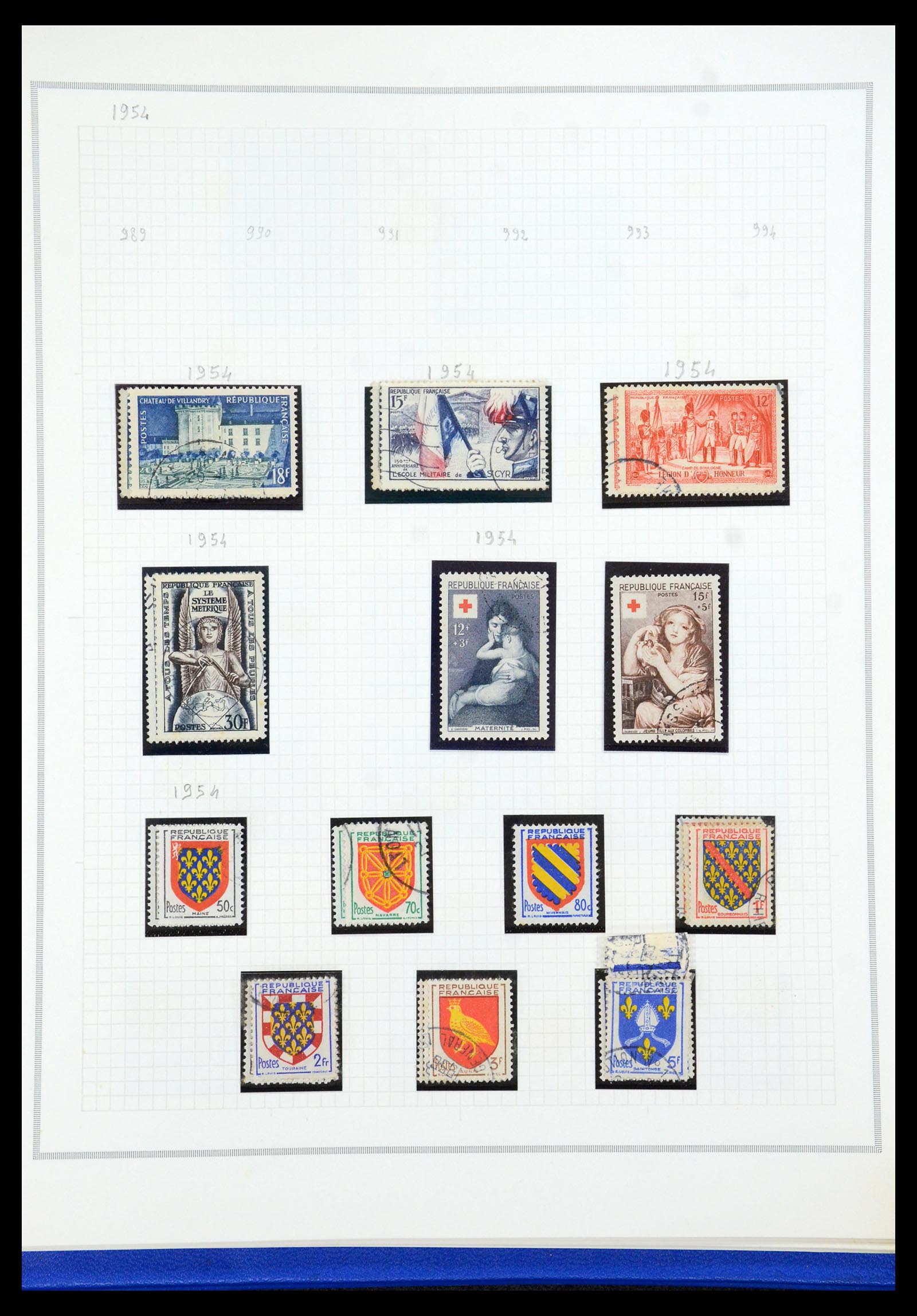 35749 054 - Postzegelverzameling 35749 Frankrijk 1849-1997.