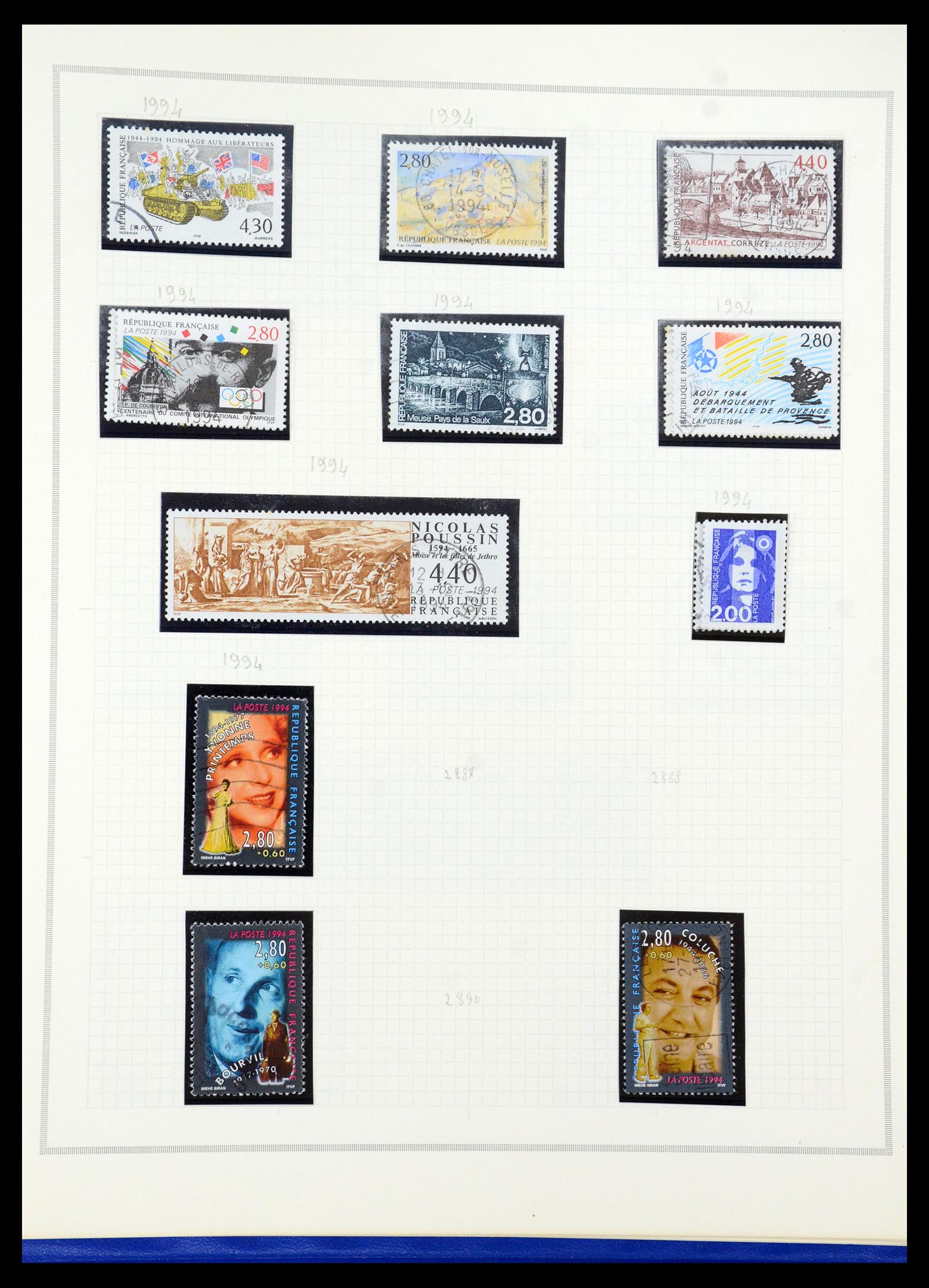 35749 193 - Postzegelverzameling 35749 Frankrijk 1849-1997.