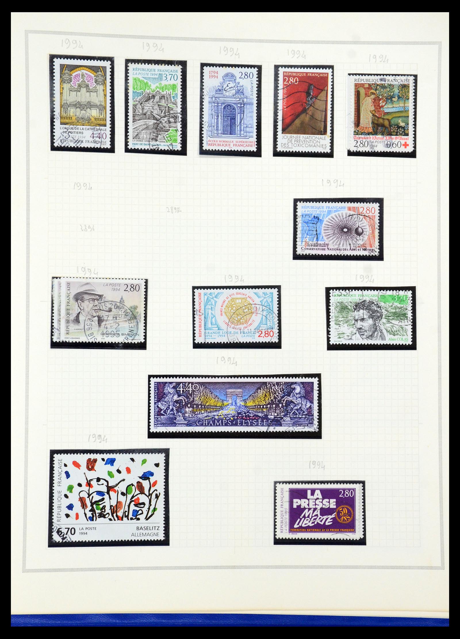 35749 194 - Postzegelverzameling 35749 Frankrijk 1849-1997.