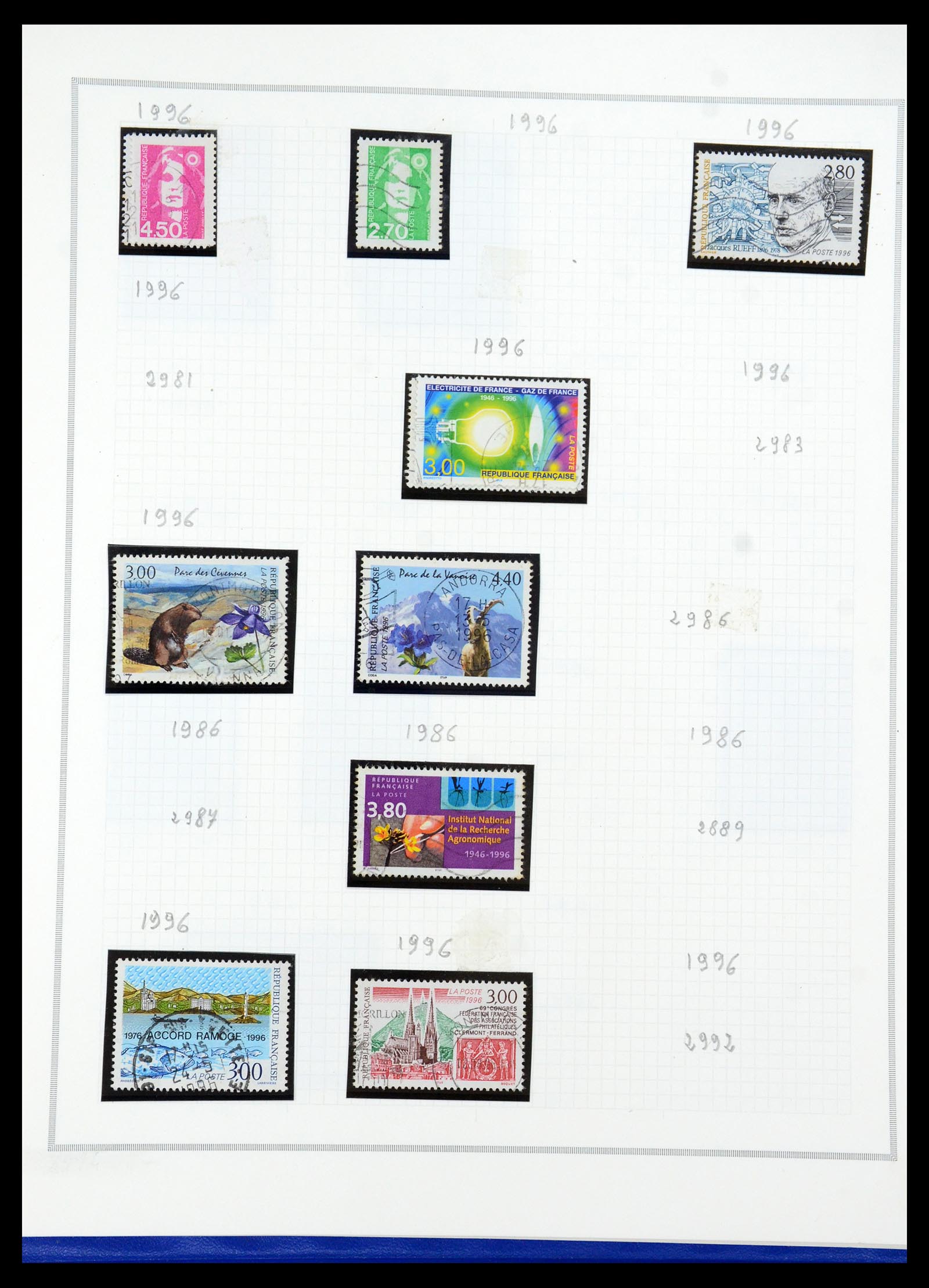 35749 200 - Stamp Collection 35749 France 1849-1997.