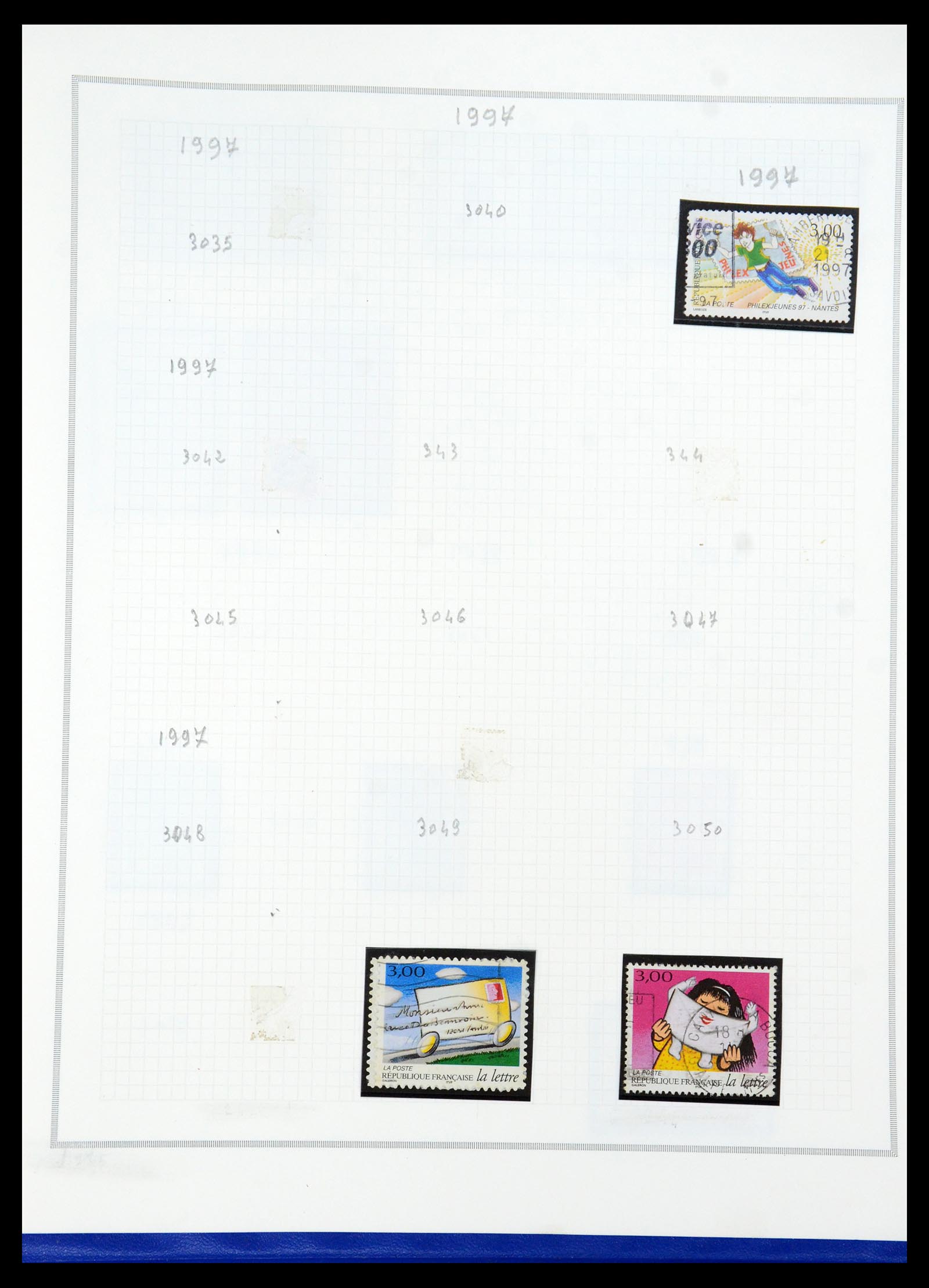 35749 204 - Postzegelverzameling 35749 Frankrijk 1849-1997.