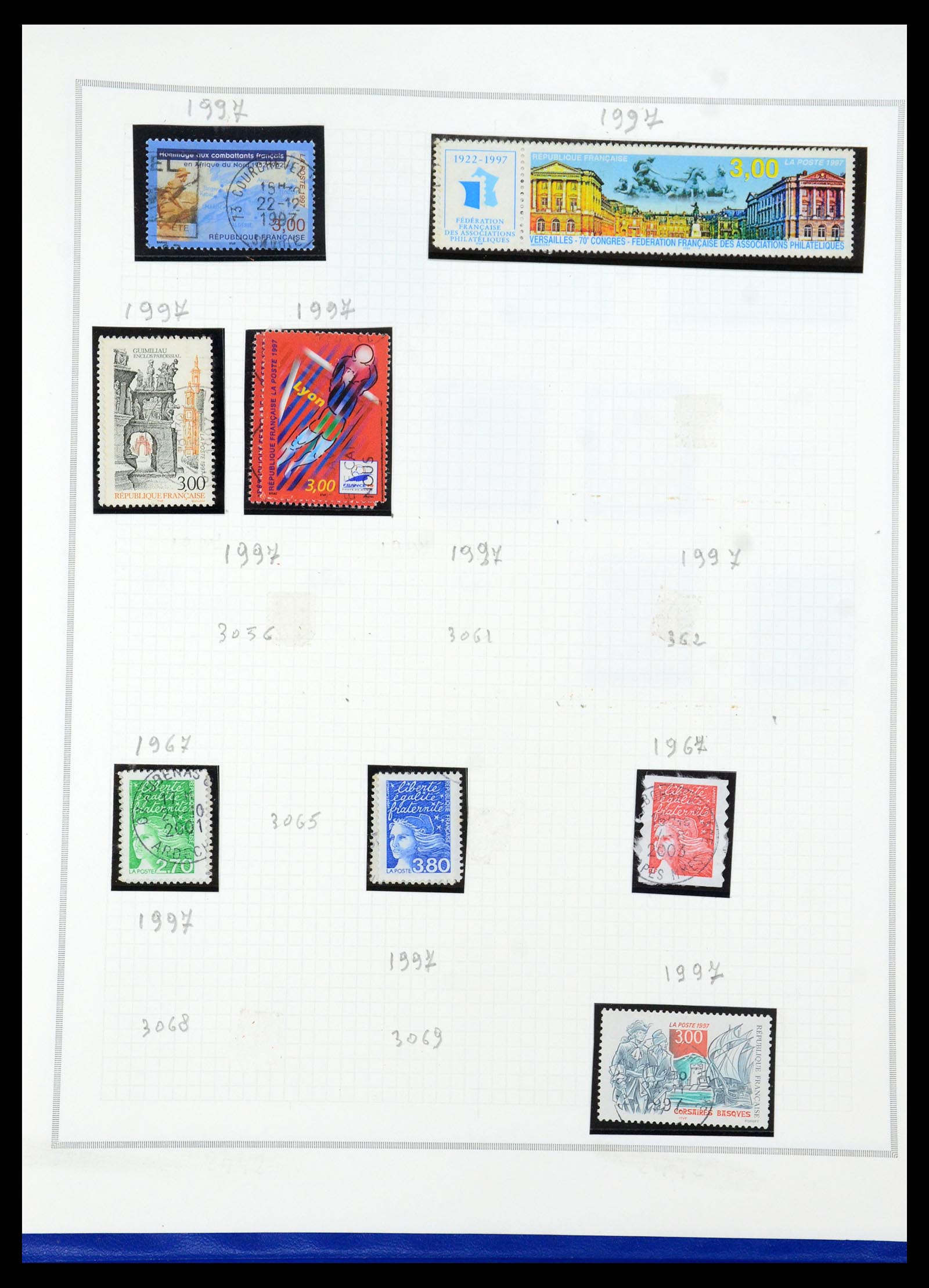 35749 205 - Postzegelverzameling 35749 Frankrijk 1849-1997.