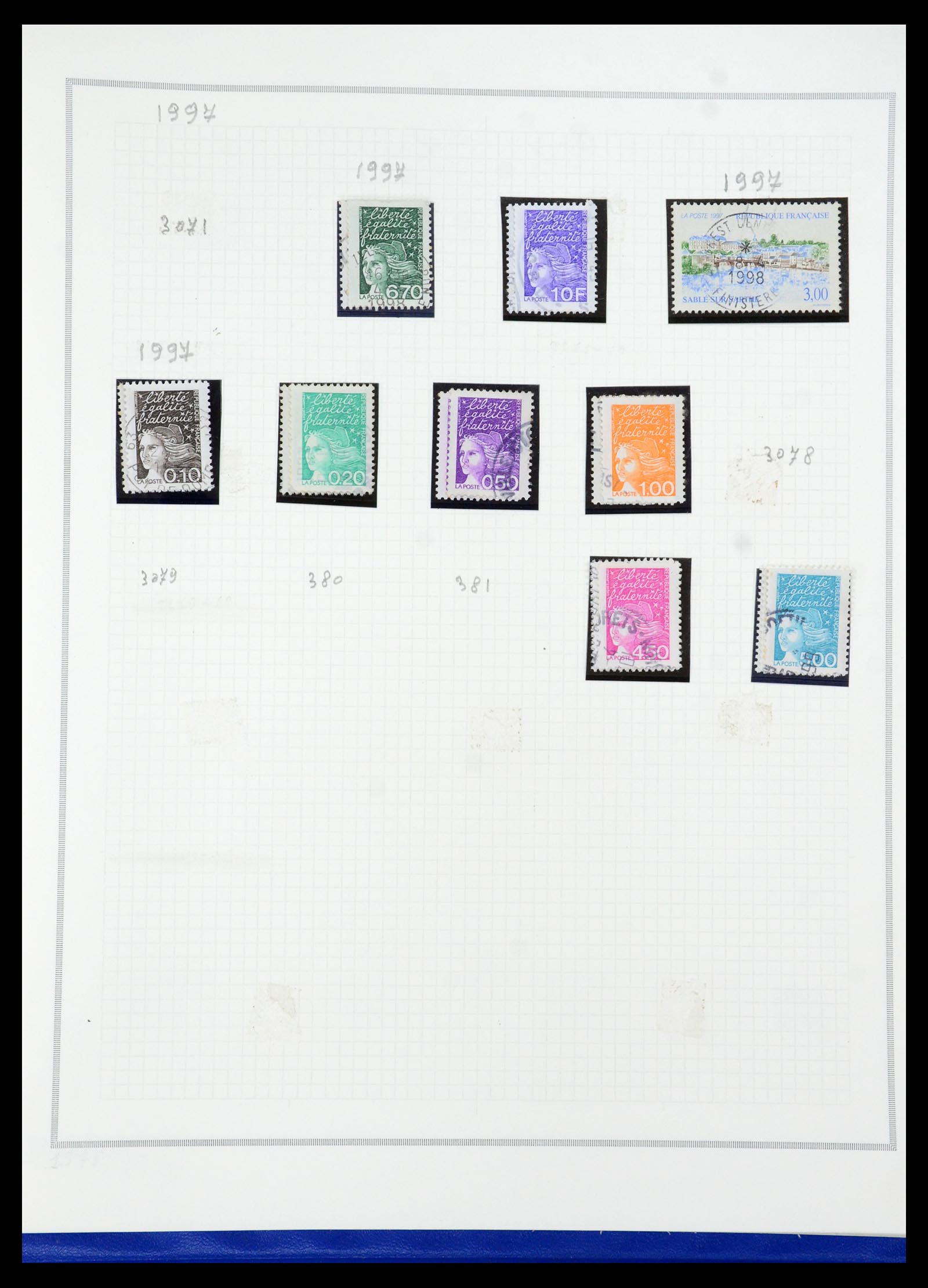 35749 206 - Postzegelverzameling 35749 Frankrijk 1849-1997.
