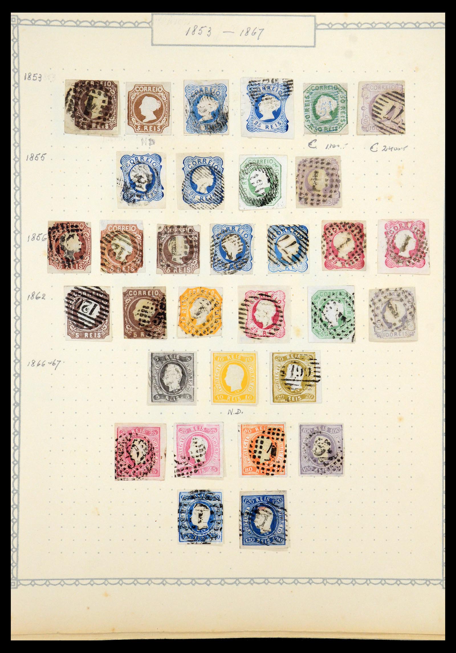 35750 001 - Postzegelverzameling 35750 Portugal 1853-1935.