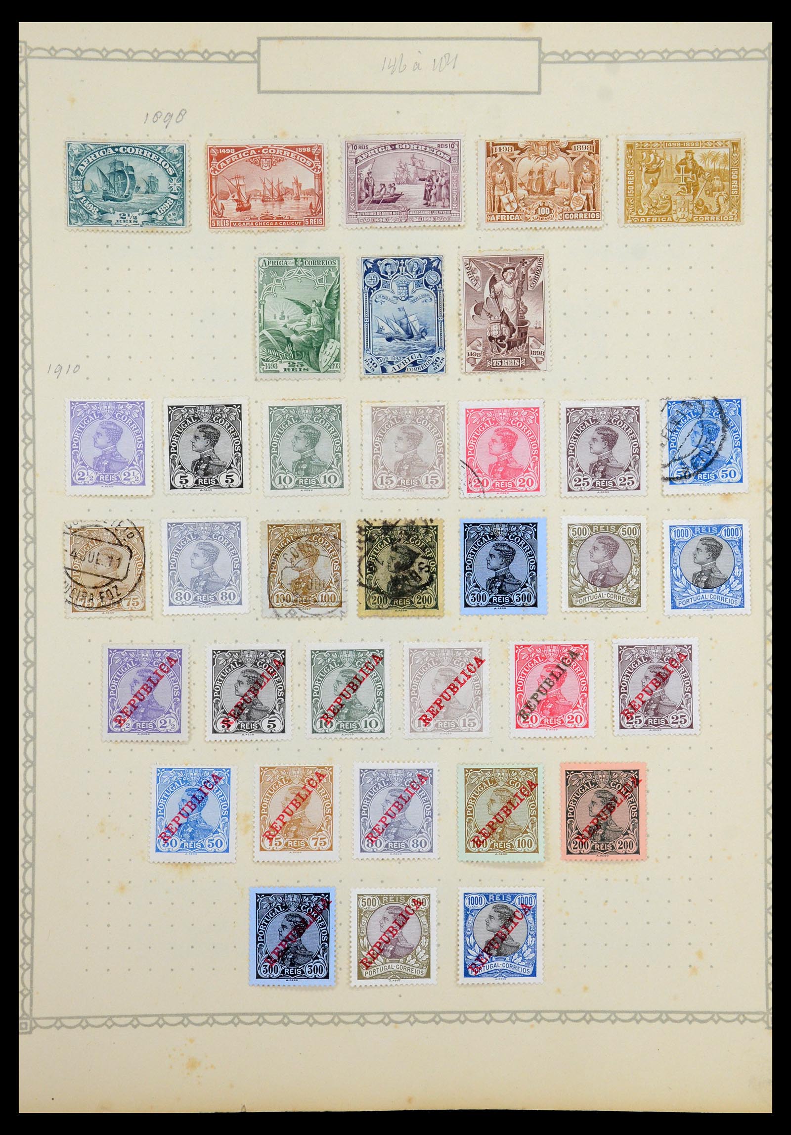 35750 009 - Postzegelverzameling 35750 Portugal 1853-1935.