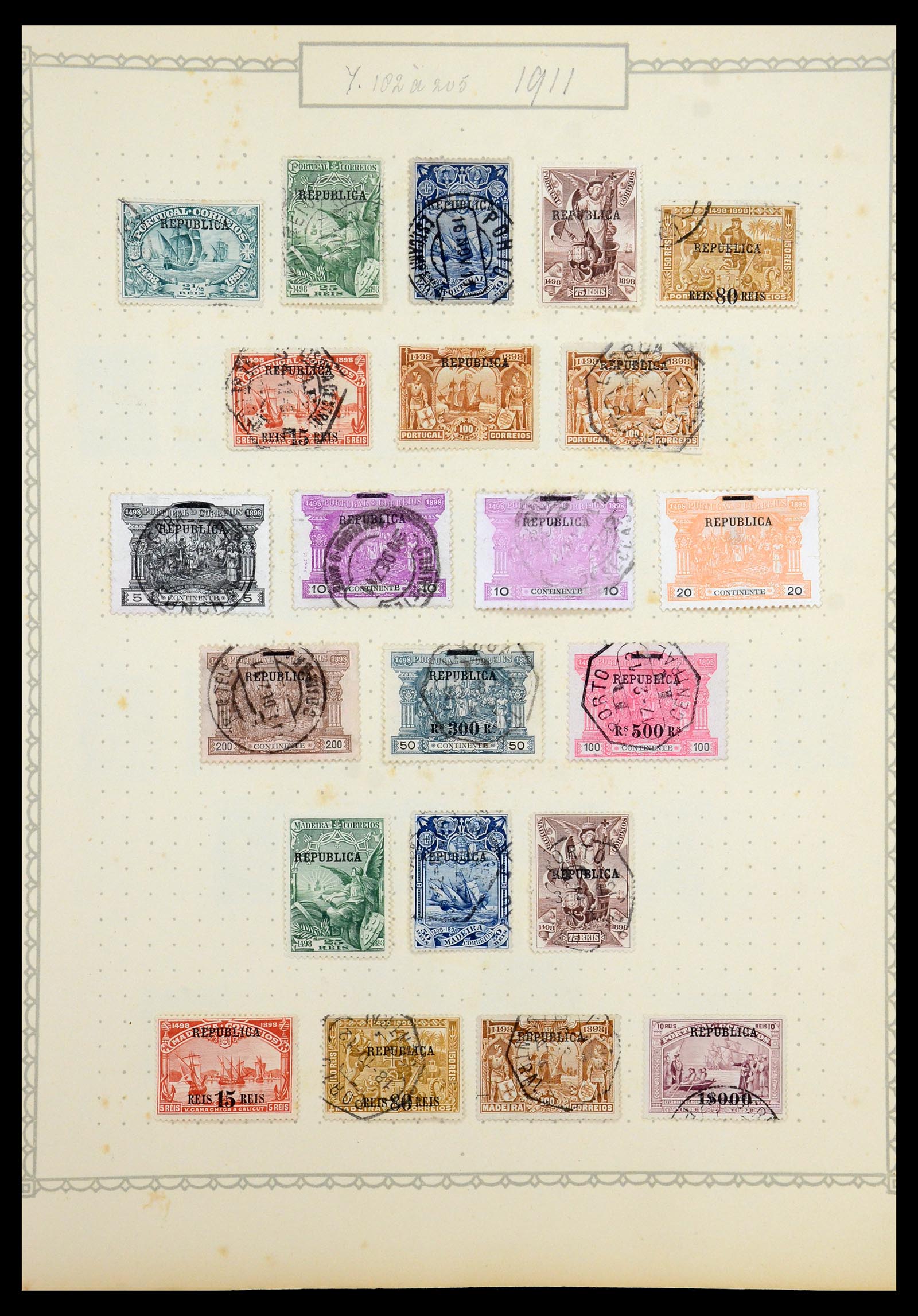 35750 010 - Postzegelverzameling 35750 Portugal 1853-1935.