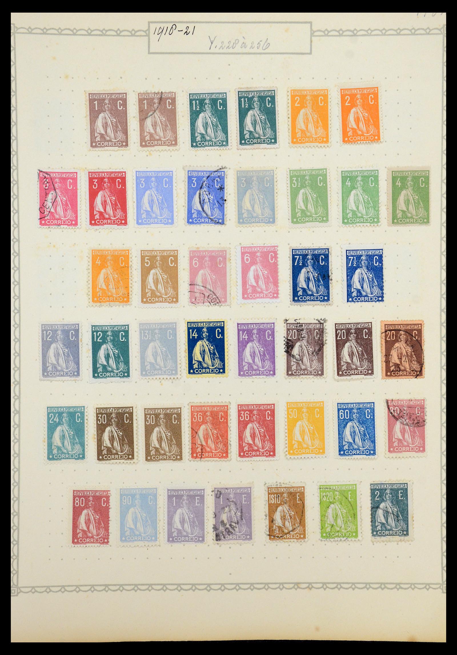 35750 012 - Postzegelverzameling 35750 Portugal 1853-1935.