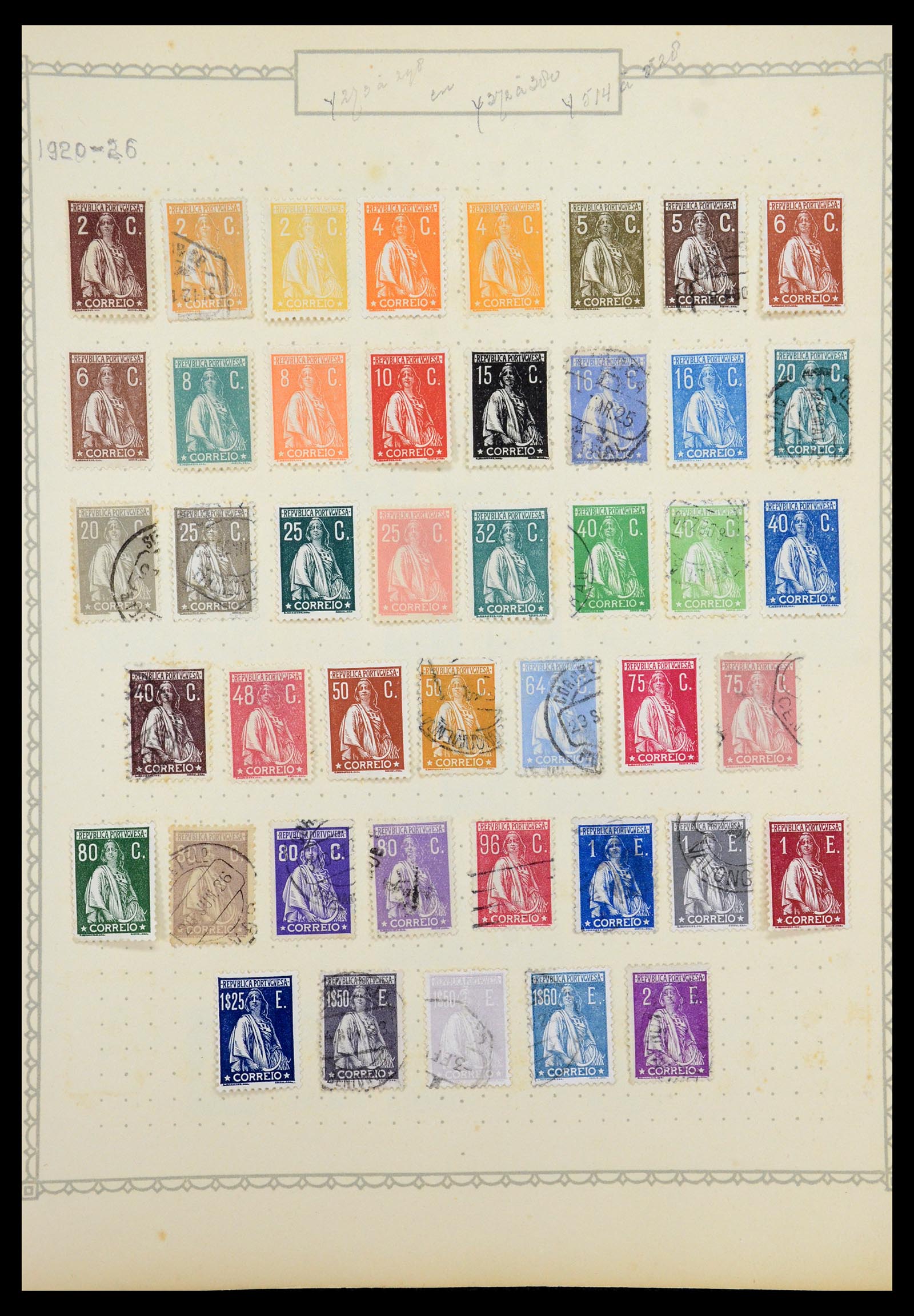 35750 013 - Postzegelverzameling 35750 Portugal 1853-1935.