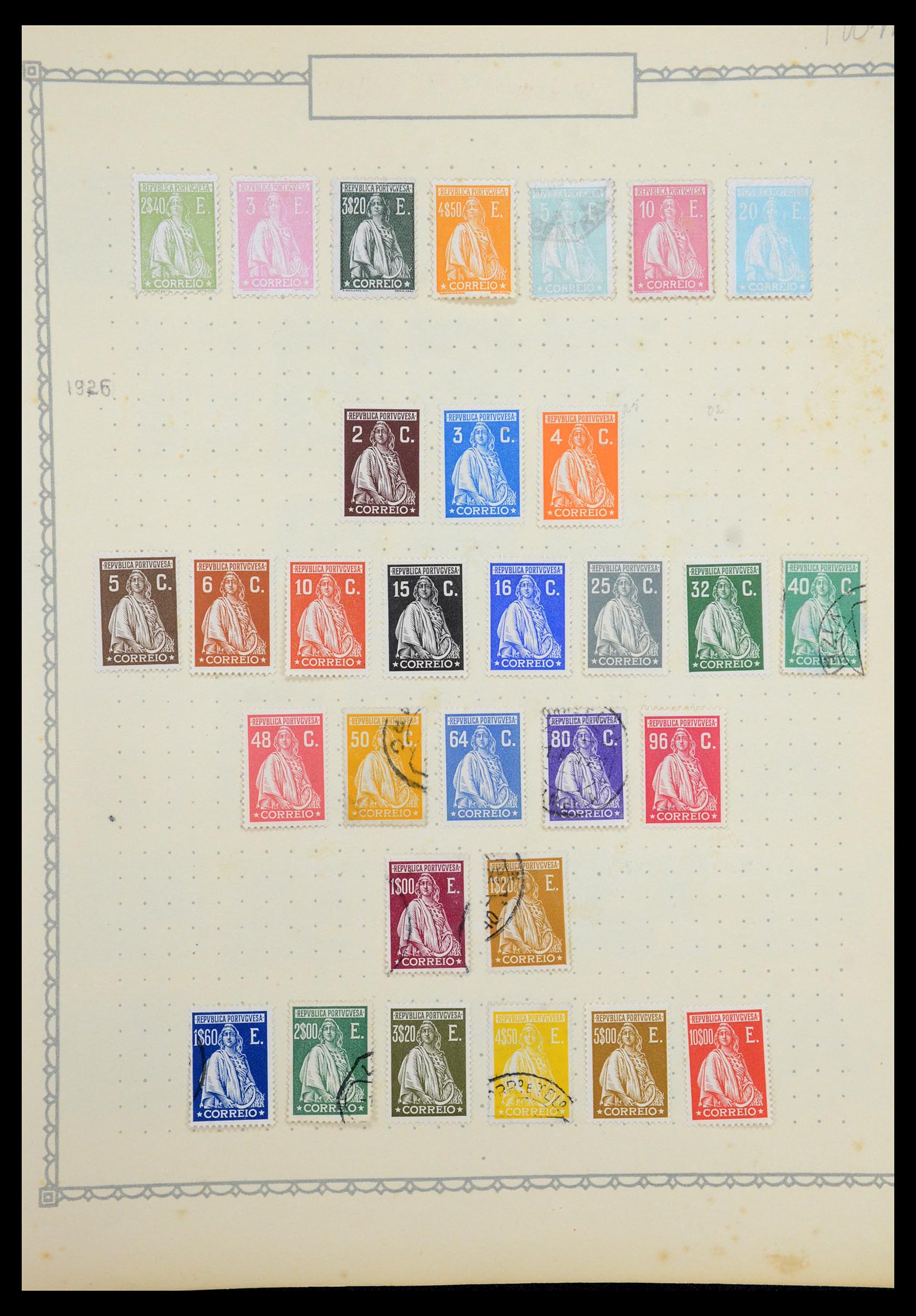 35750 014 - Postzegelverzameling 35750 Portugal 1853-1935.