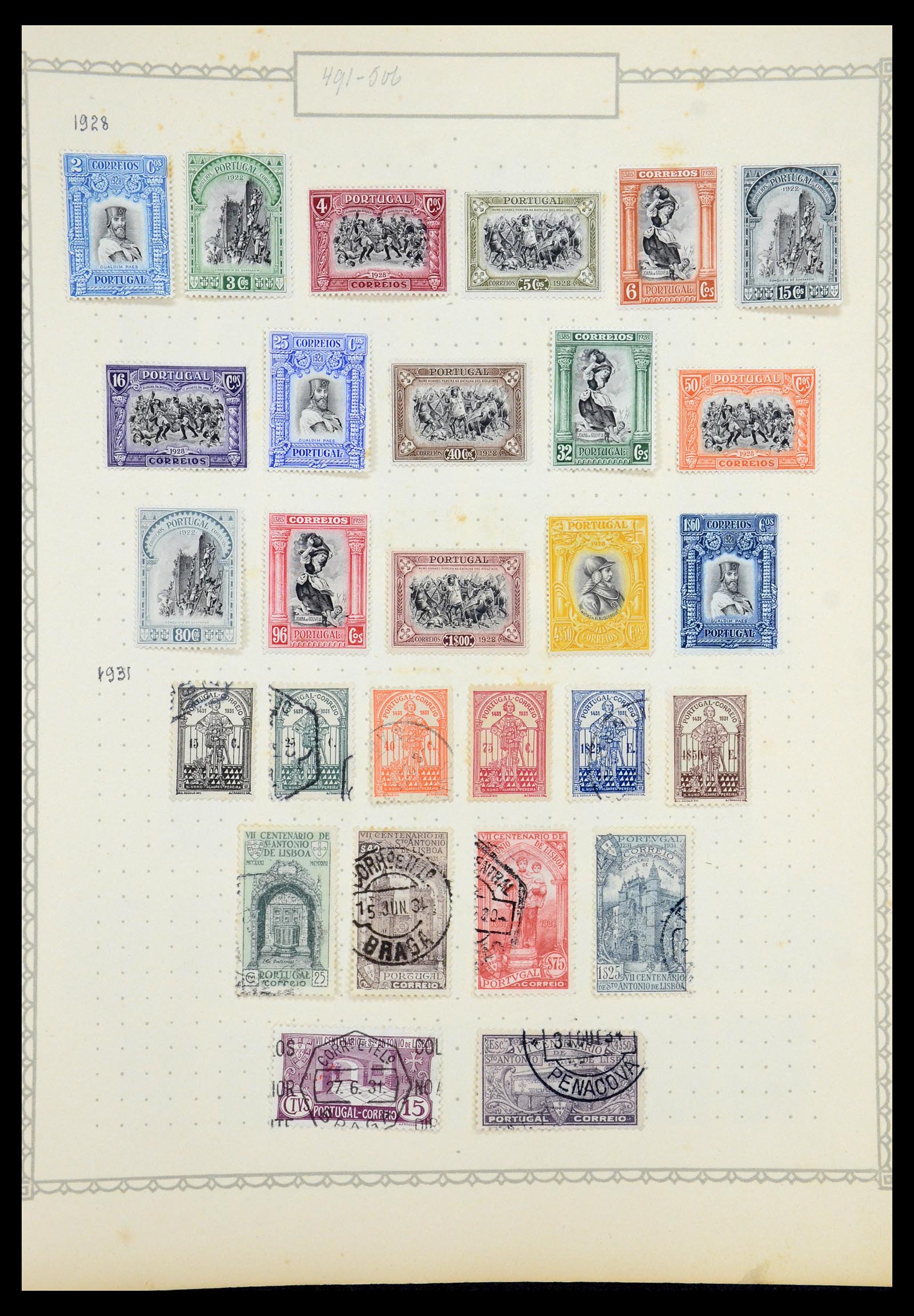 35750 022 - Postzegelverzameling 35750 Portugal 1853-1935.