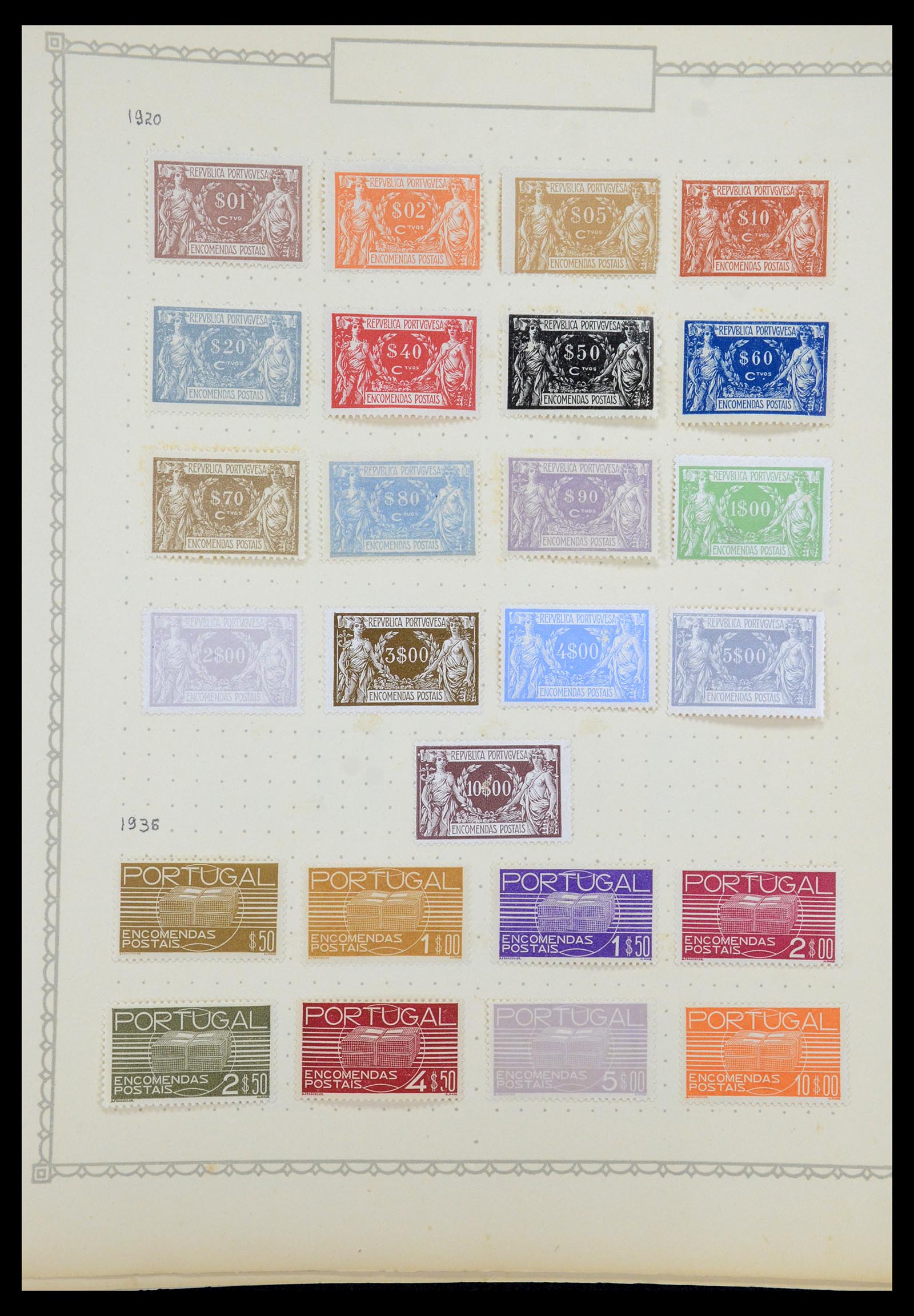 35750 027 - Postzegelverzameling 35750 Portugal 1853-1935.