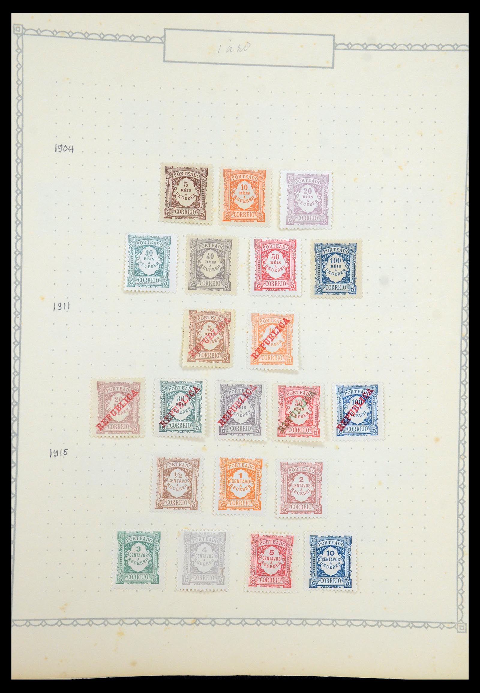 35750 028 - Stamp Collection 35750 Portugal 1853-1935.