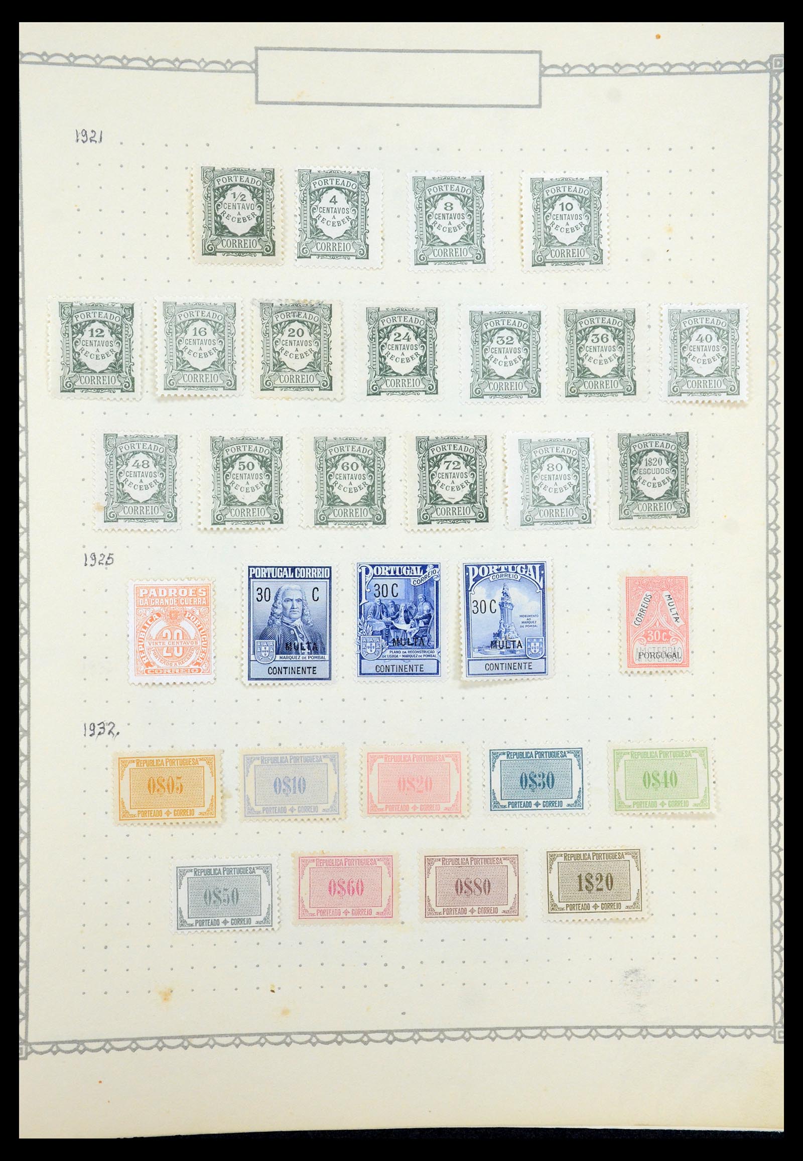 35750 029 - Postzegelverzameling 35750 Portugal 1853-1935.