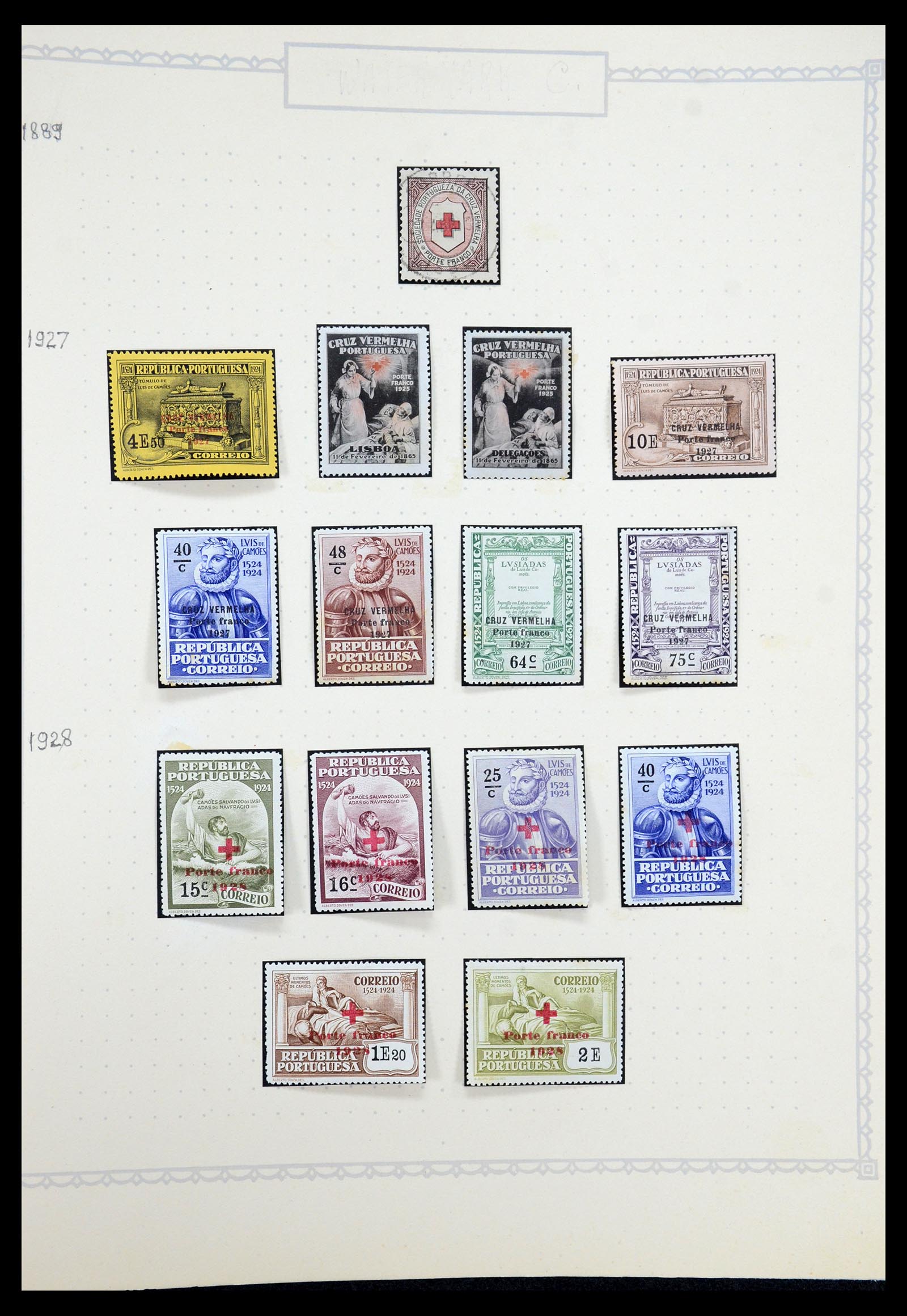 35750 030 - Postzegelverzameling 35750 Portugal 1853-1935.