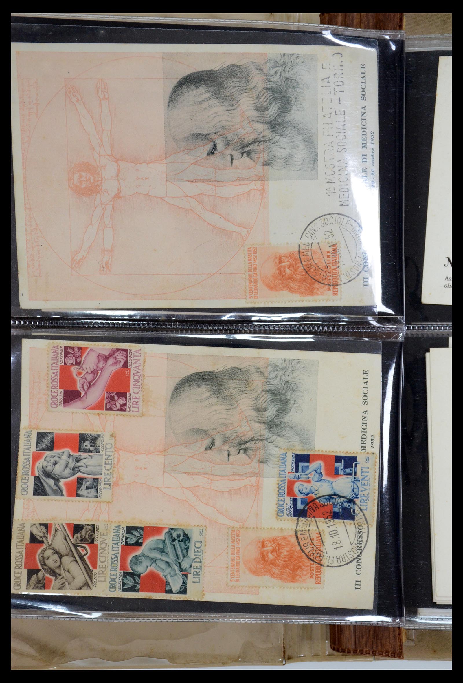 35751 004 - Postzegelverzameling 35751 Italië brieven 1878-1960.