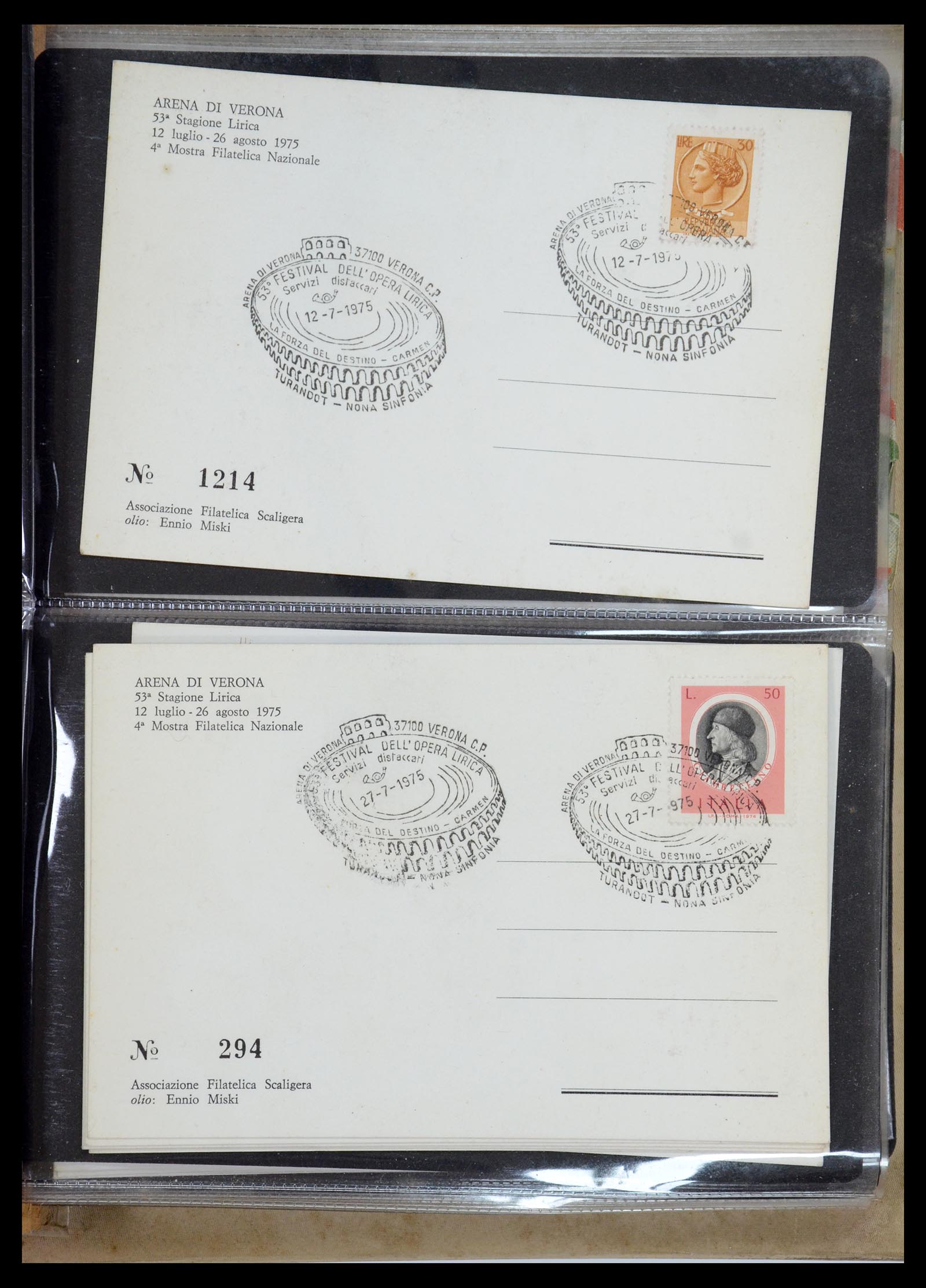 35751 005 - Postzegelverzameling 35751 Italië brieven 1878-1960.