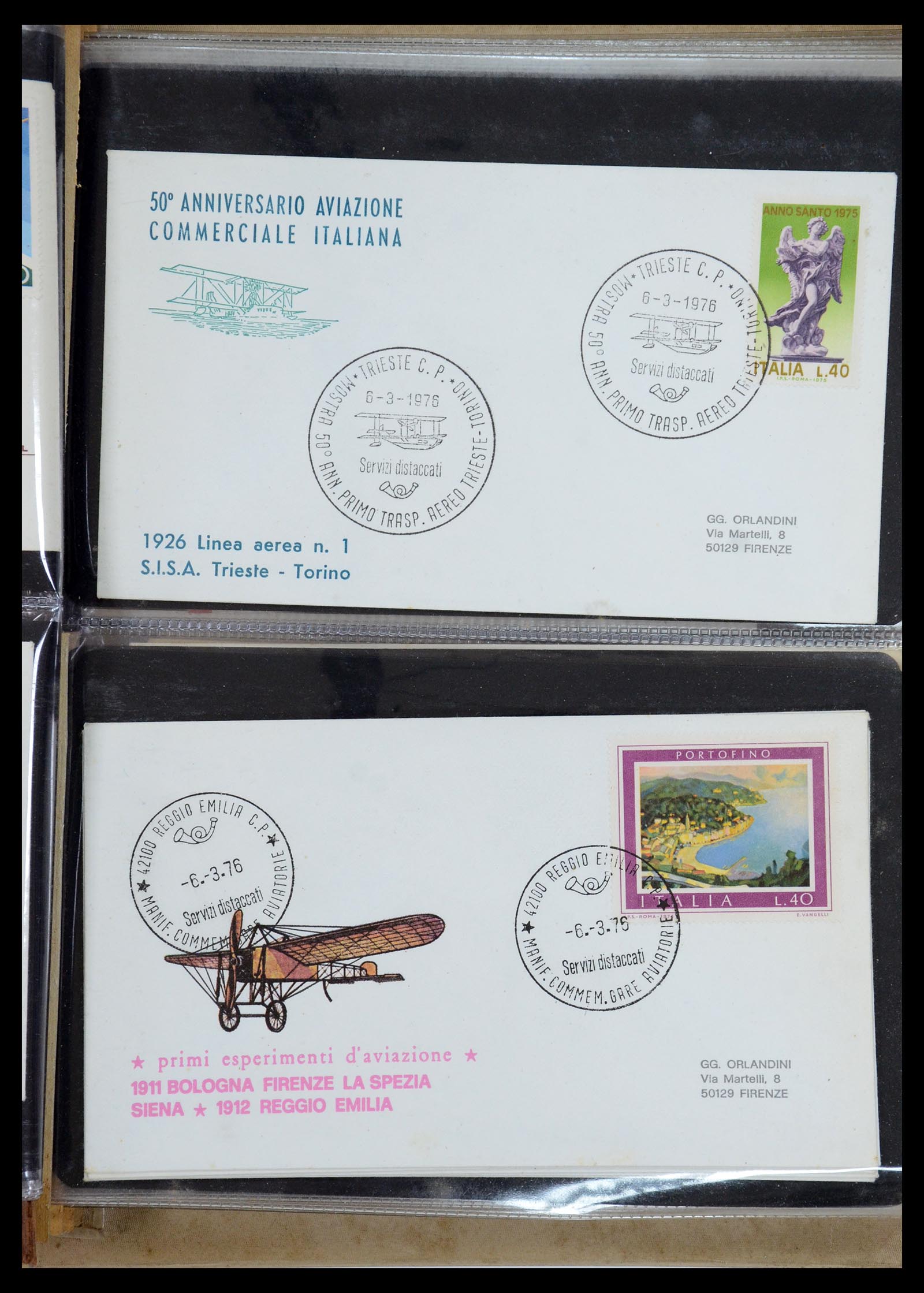 35751 007 - Stamp Collection 35751 Italy covers 1878-1960.