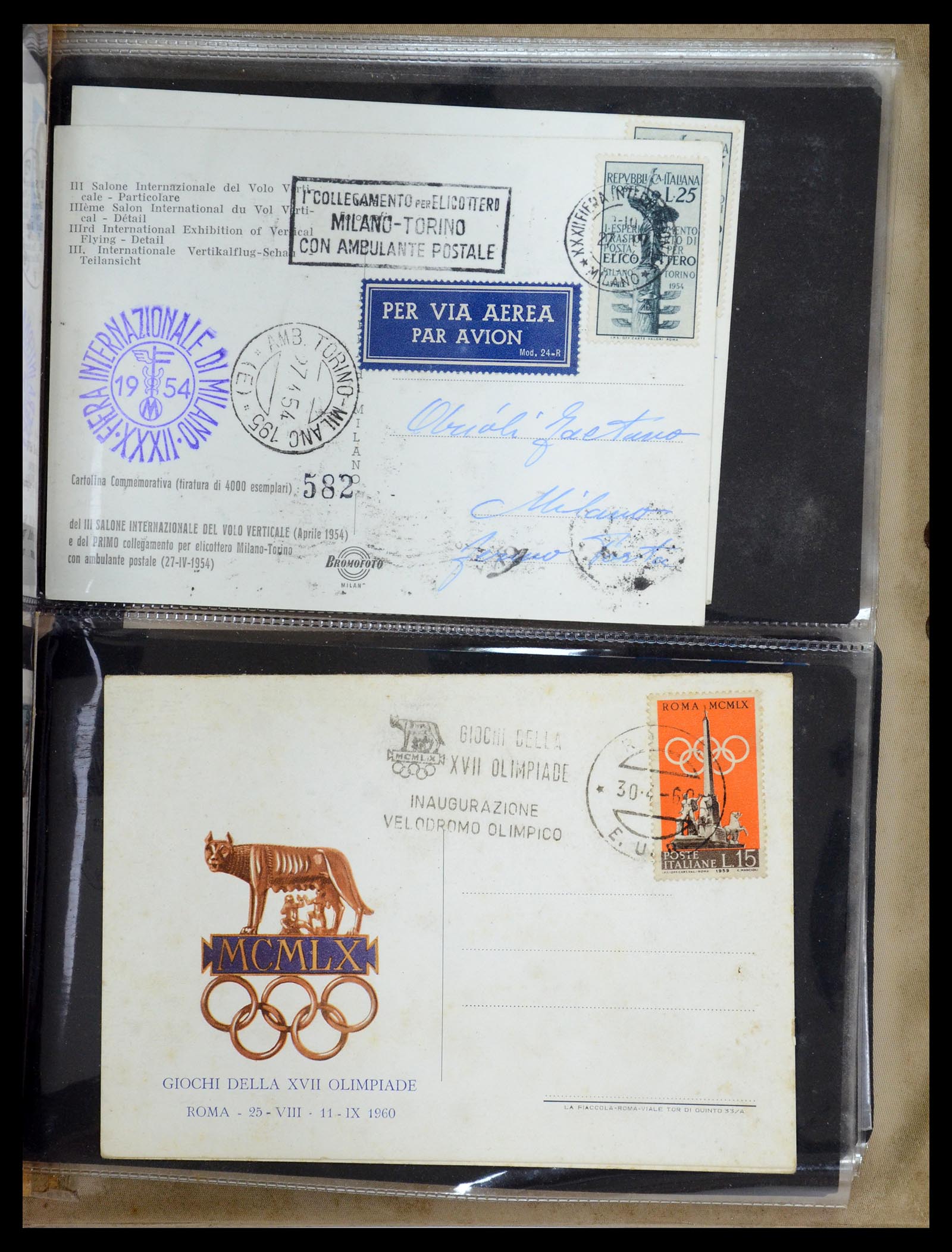 35751 012 - Postzegelverzameling 35751 Italië brieven 1878-1960.