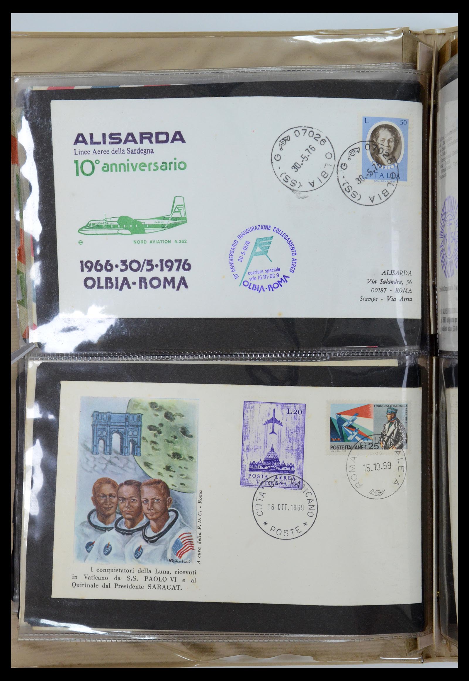 35751 013 - Postzegelverzameling 35751 Italië brieven 1878-1960.