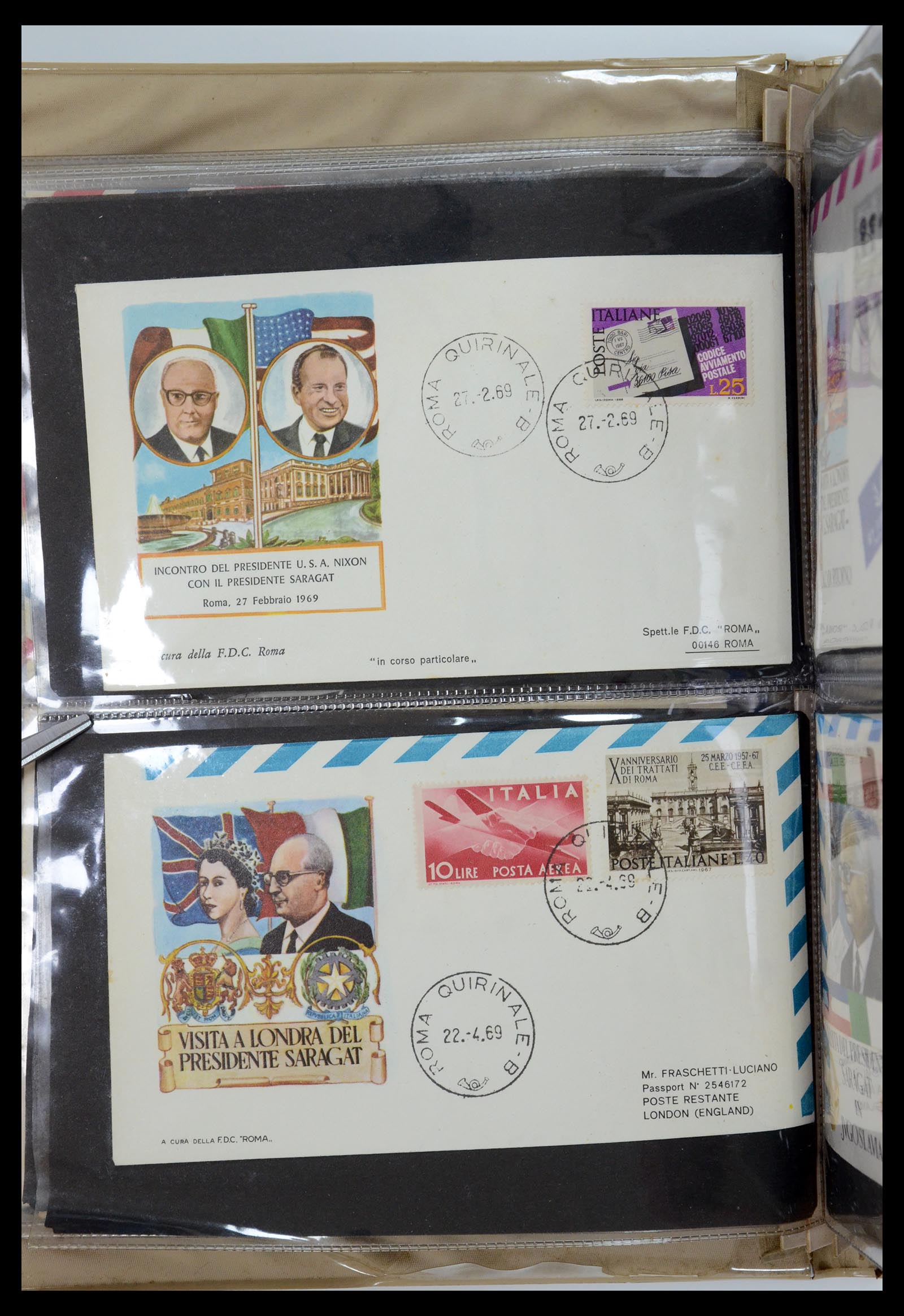 35751 014 - Stamp Collection 35751 Italy covers 1878-1960.