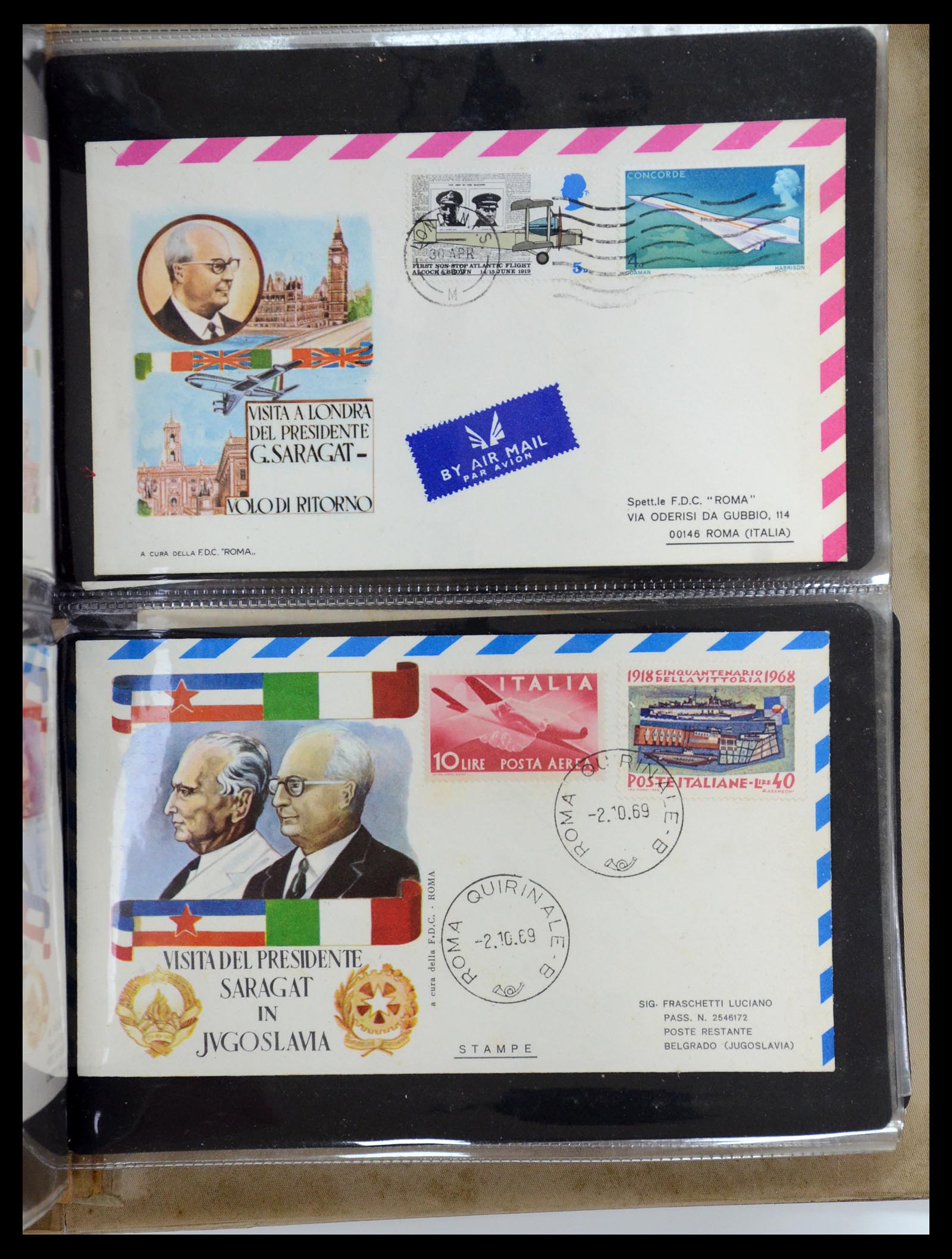 35751 015 - Postzegelverzameling 35751 Italië brieven 1878-1960.