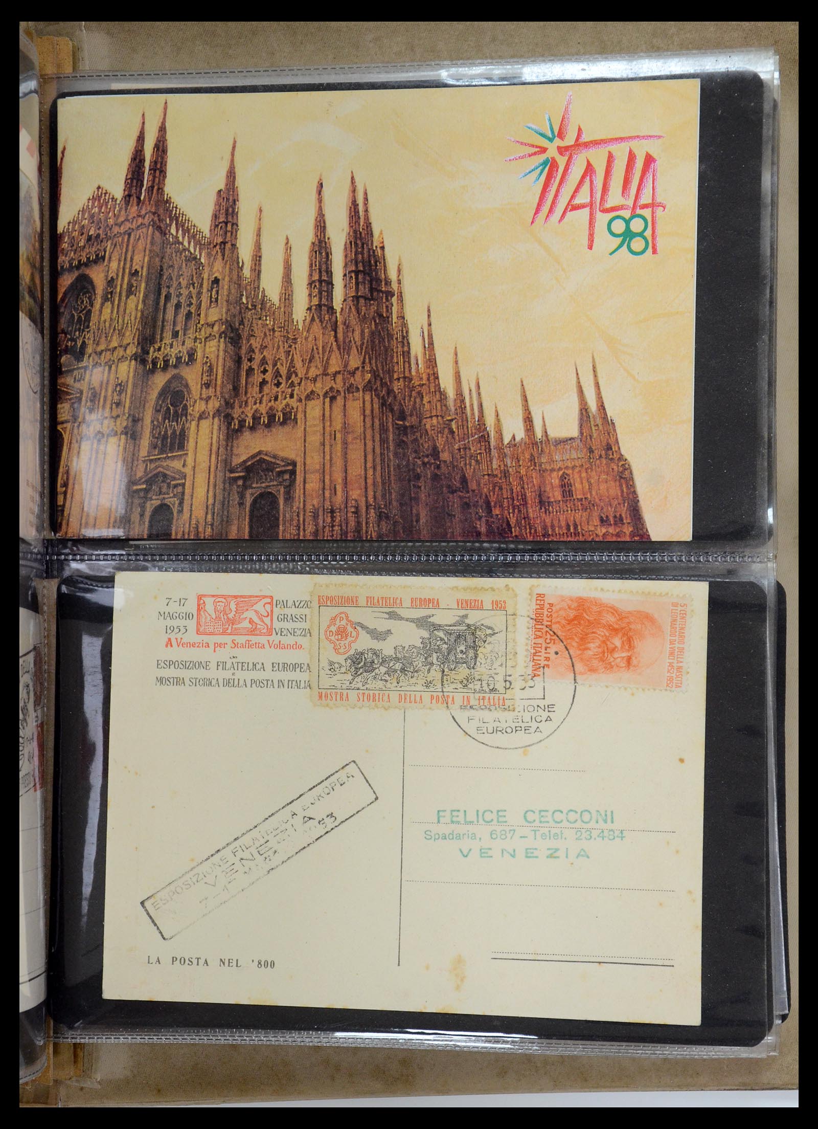 35751 017 - Postzegelverzameling 35751 Italië brieven 1878-1960.