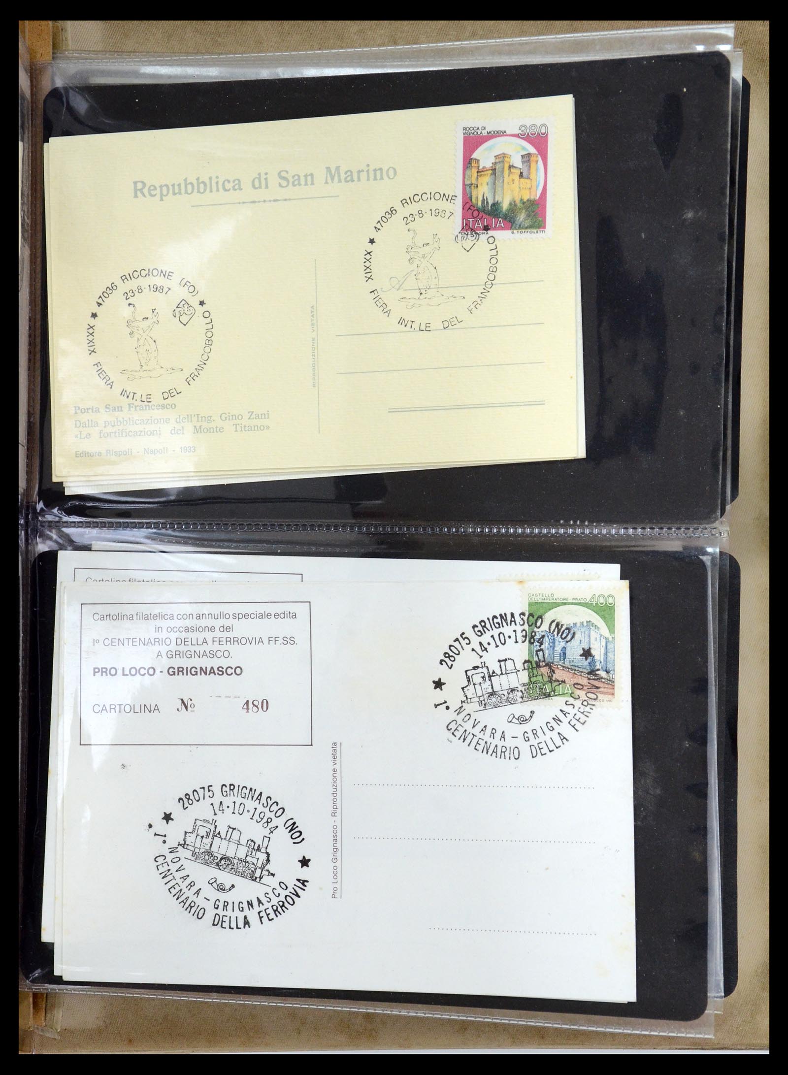 35751 021 - Postzegelverzameling 35751 Italië brieven 1878-1960.