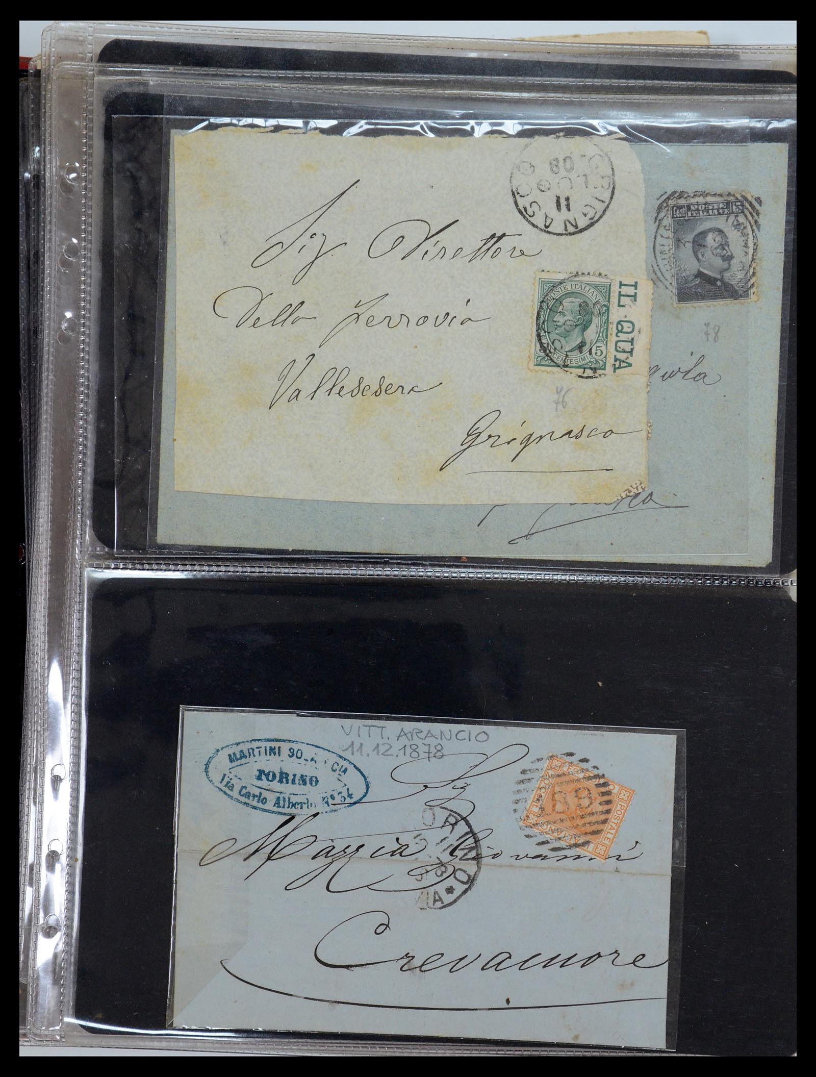35751 040 - Postzegelverzameling 35751 Italië brieven 1878-1960.