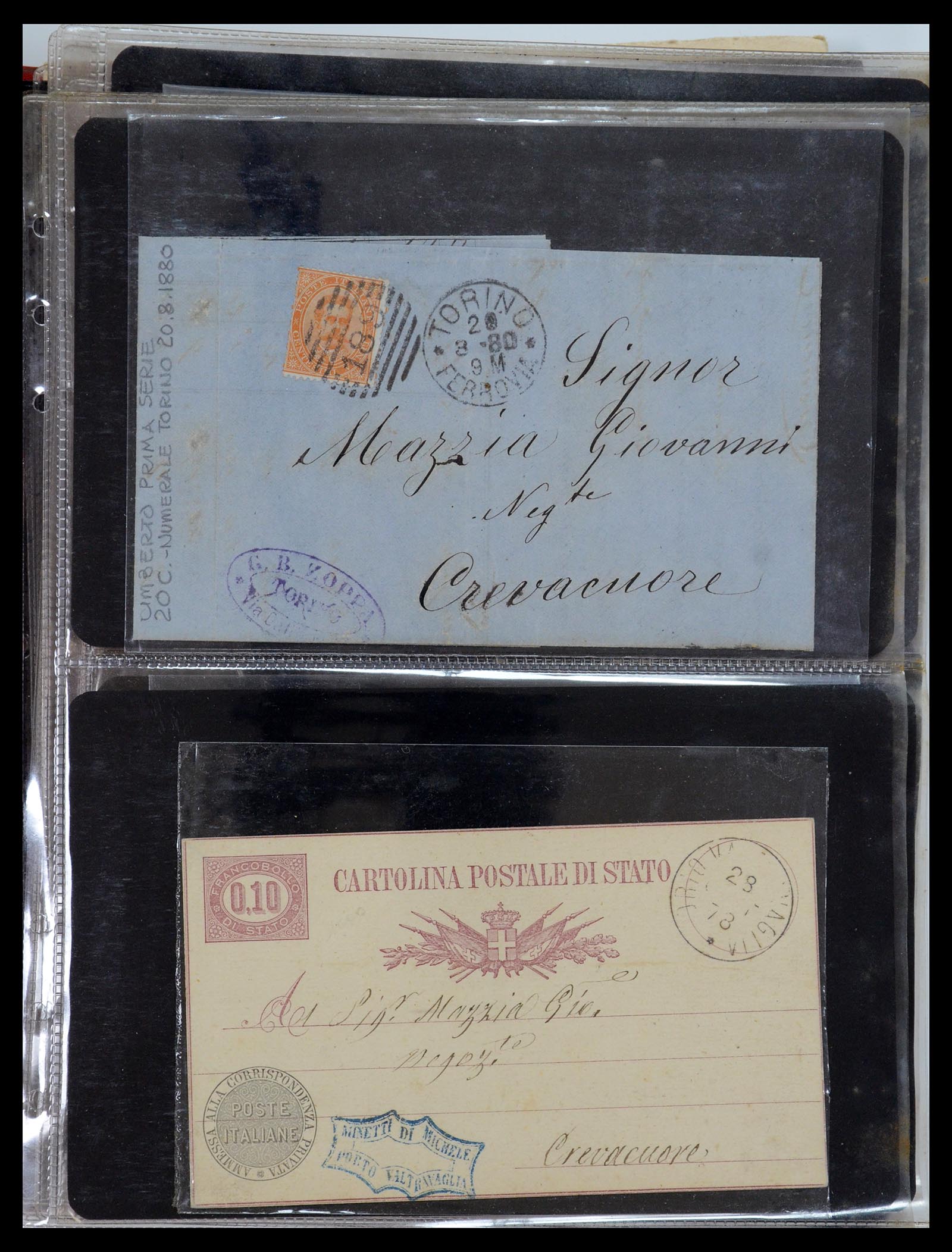 35751 041 - Postzegelverzameling 35751 Italië brieven 1878-1960.