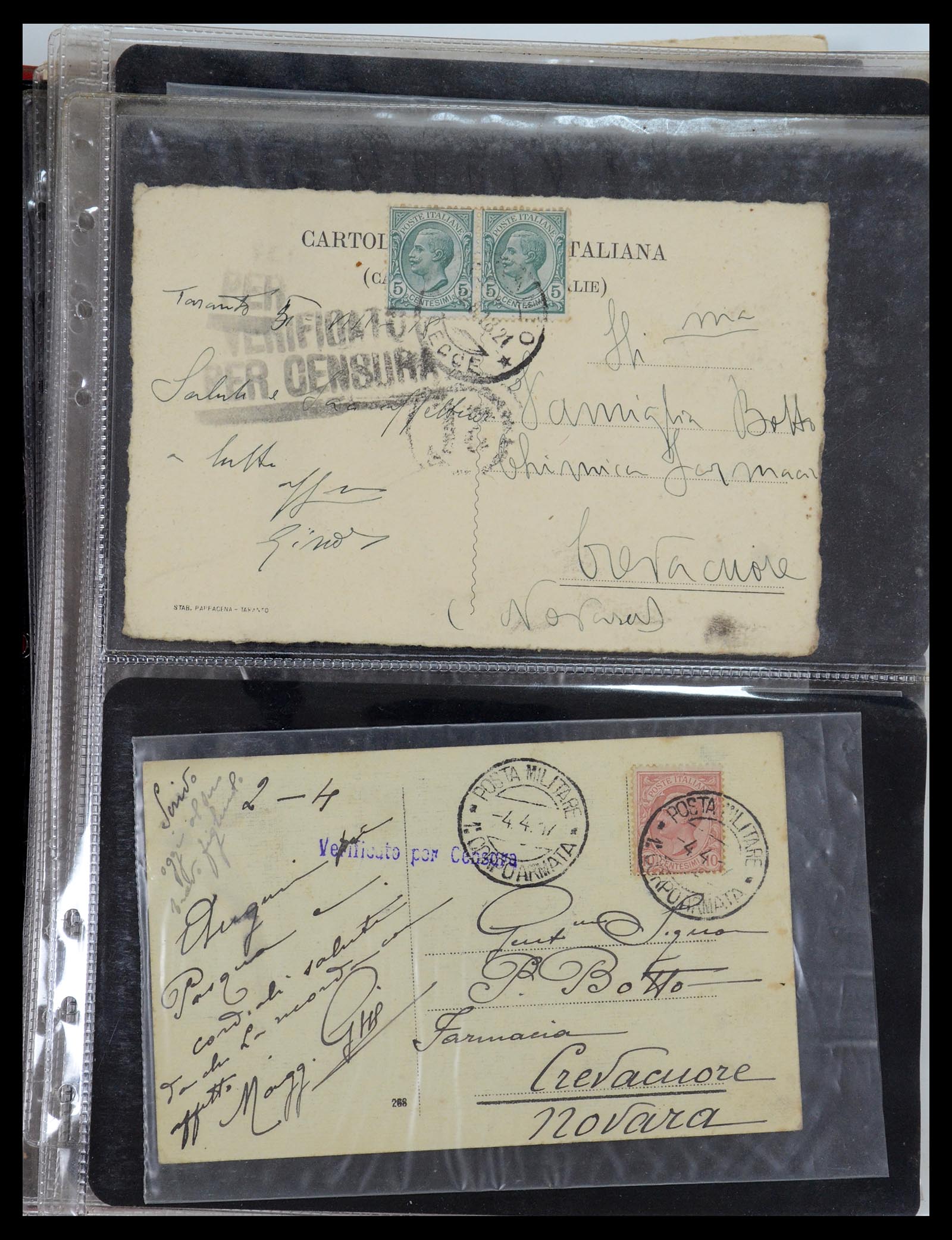 35751 043 - Postzegelverzameling 35751 Italië brieven 1878-1960.
