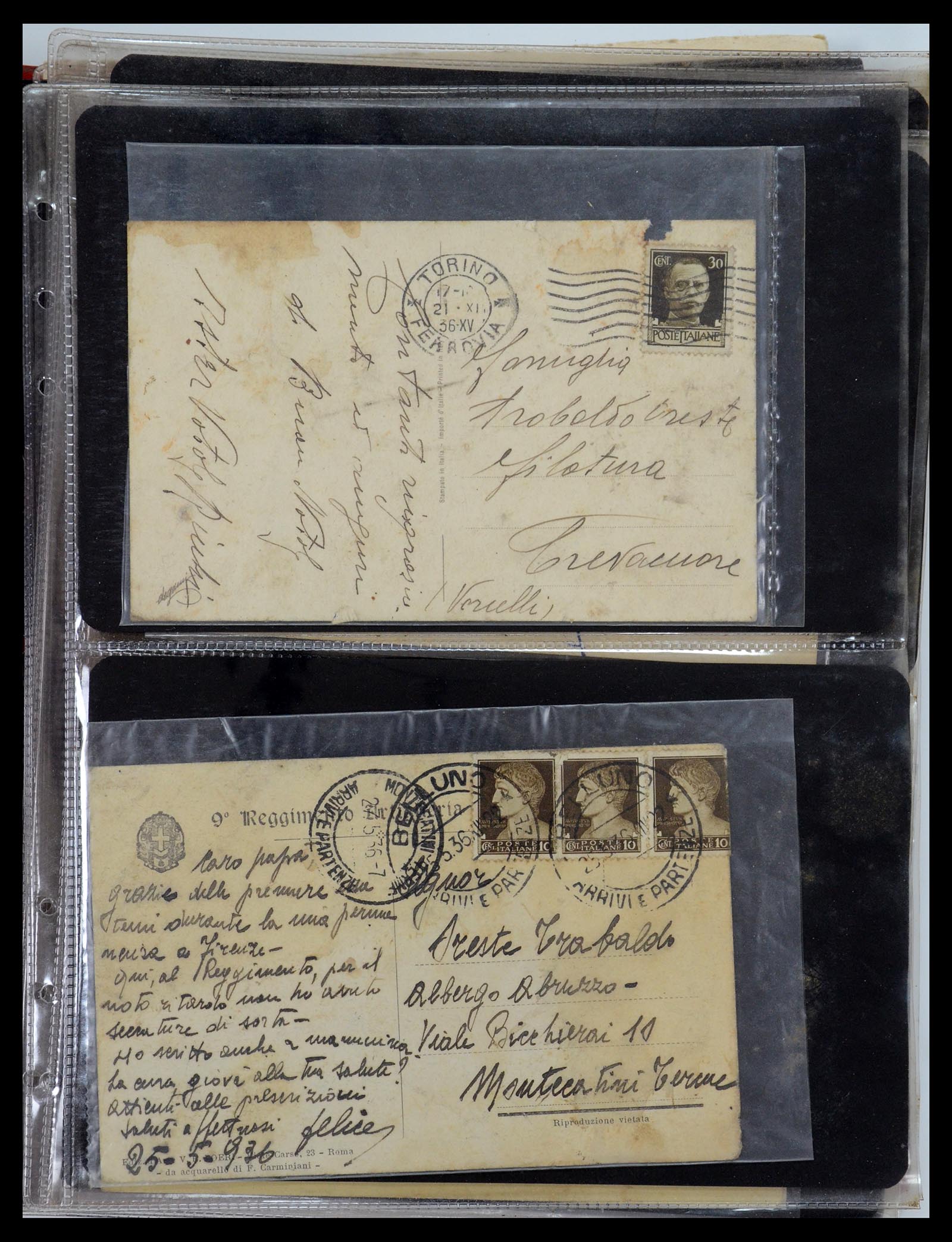 35751 045 - Postzegelverzameling 35751 Italië brieven 1878-1960.