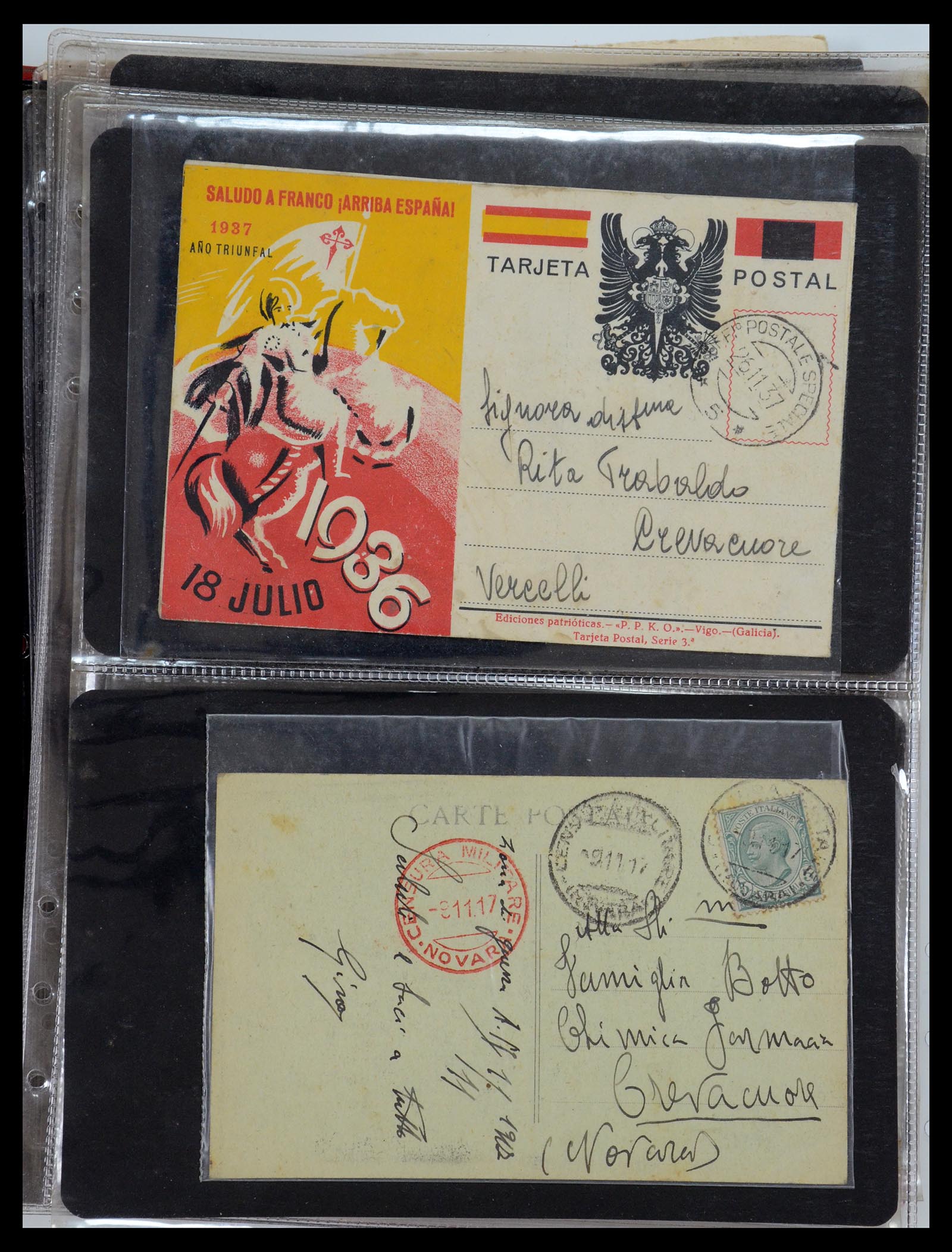 35751 046 - Postzegelverzameling 35751 Italië brieven 1878-1960.