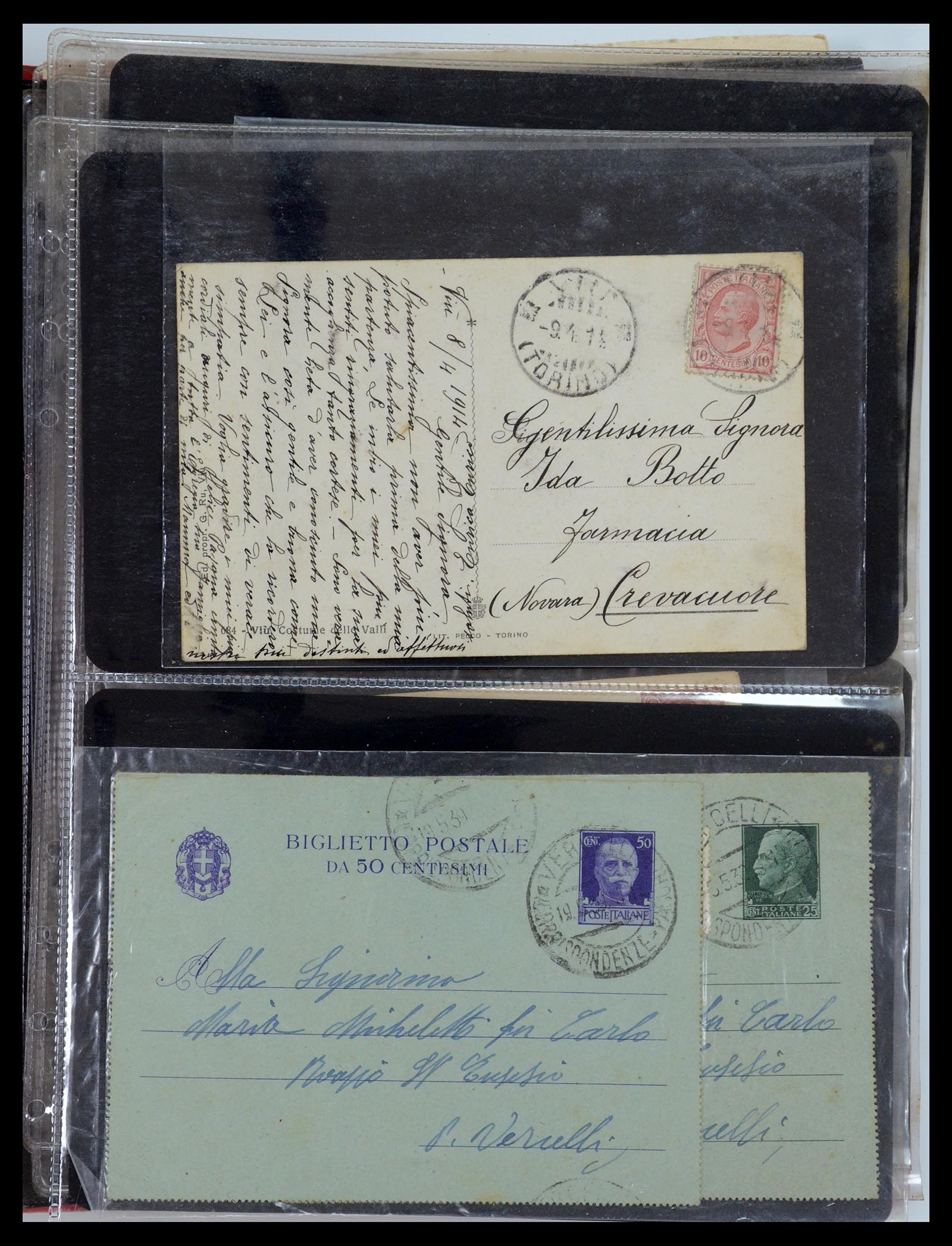 35751 051 - Postzegelverzameling 35751 Italië brieven 1878-1960.