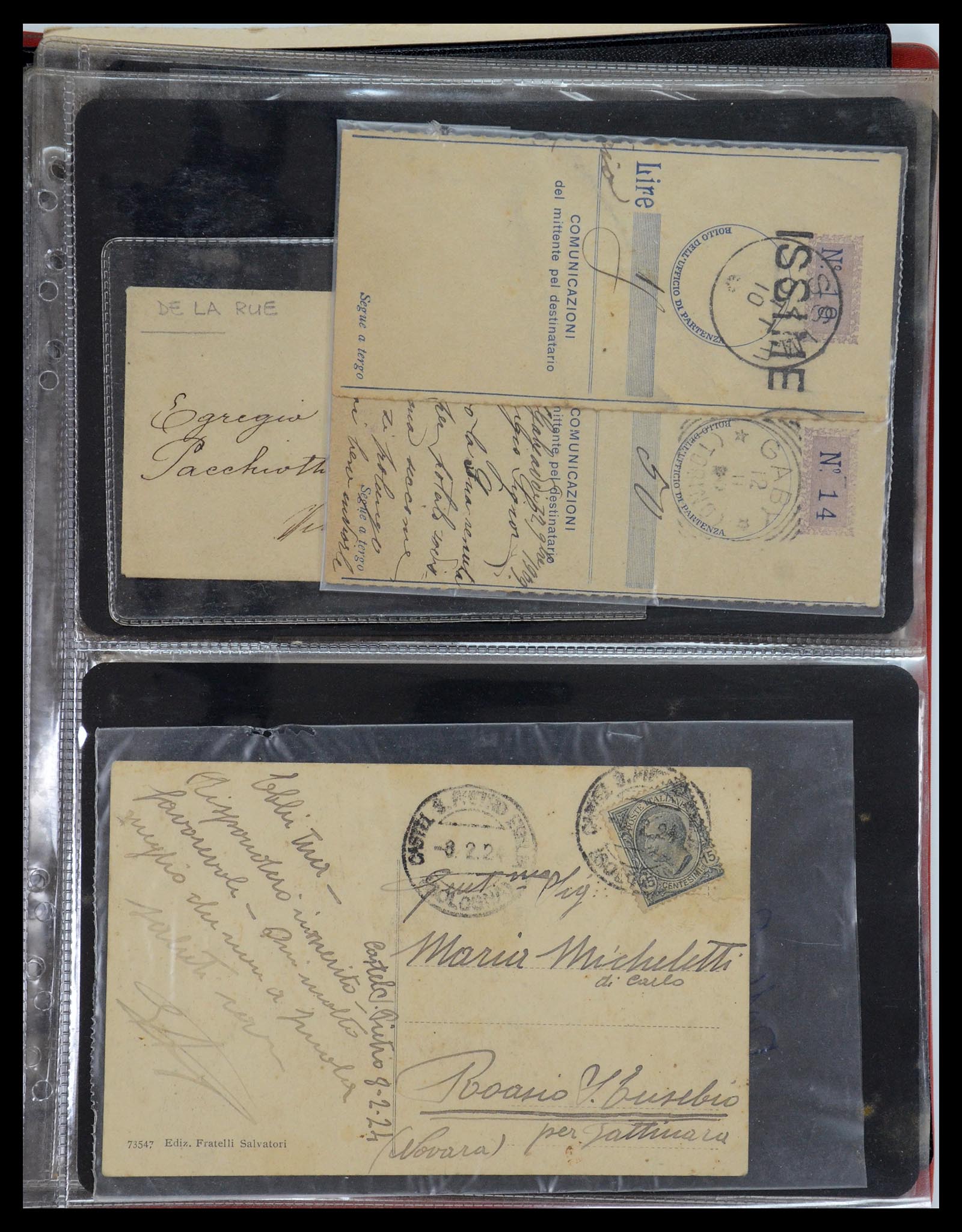 35751 055 - Postzegelverzameling 35751 Italië brieven 1878-1960.
