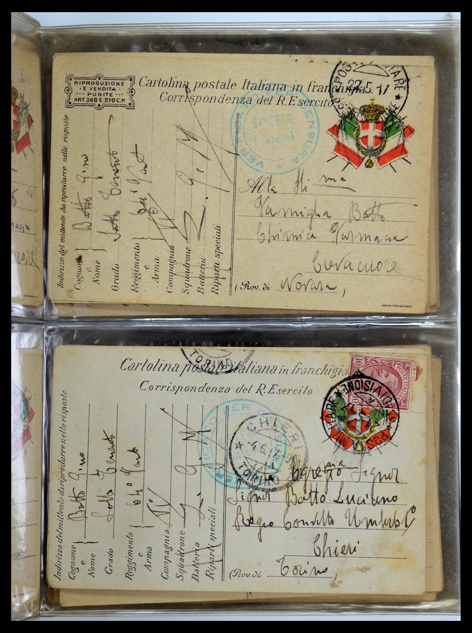 35751 175 - Stamp Collection 35751 Italy covers 1878-1960.