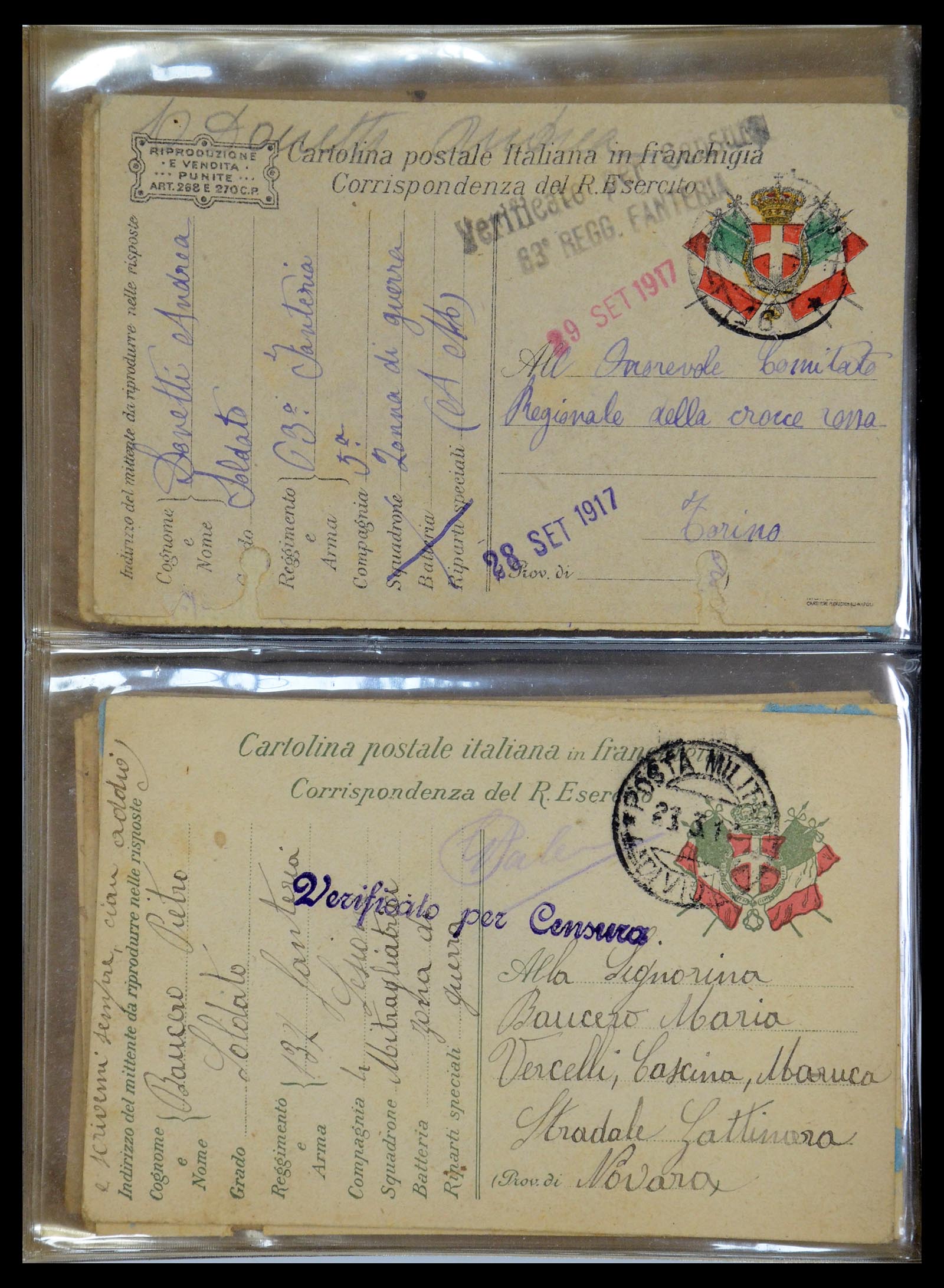 35751 182 - Postzegelverzameling 35751 Italië brieven 1878-1960.