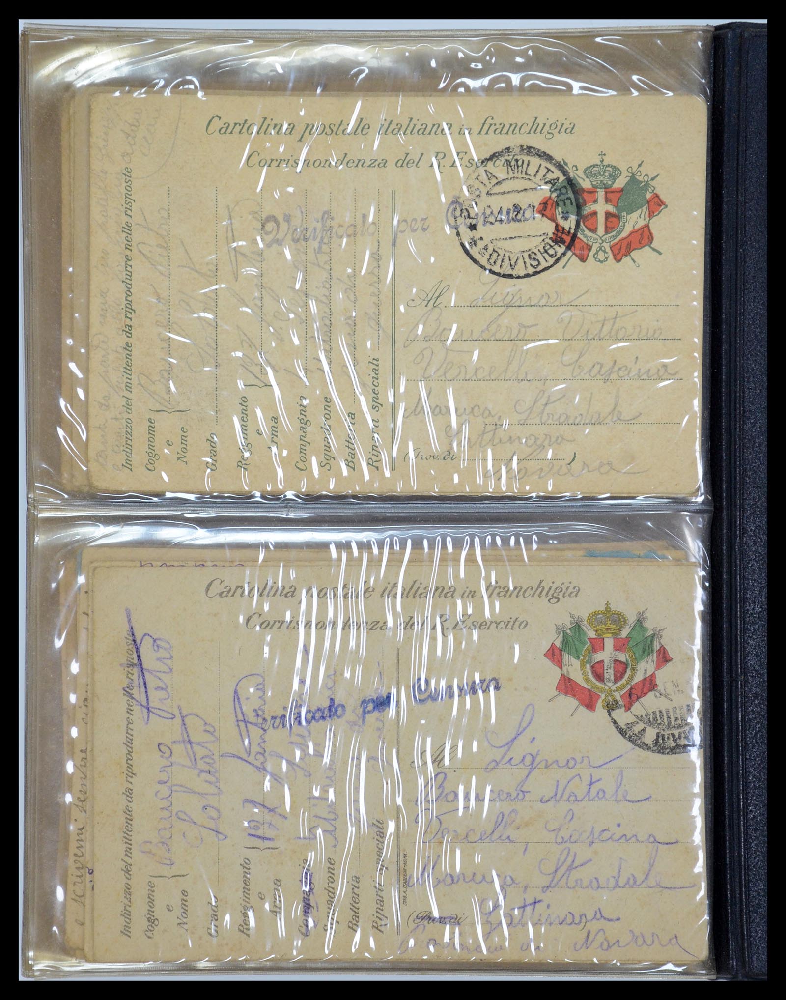 35751 184 - Postzegelverzameling 35751 Italië brieven 1878-1960.