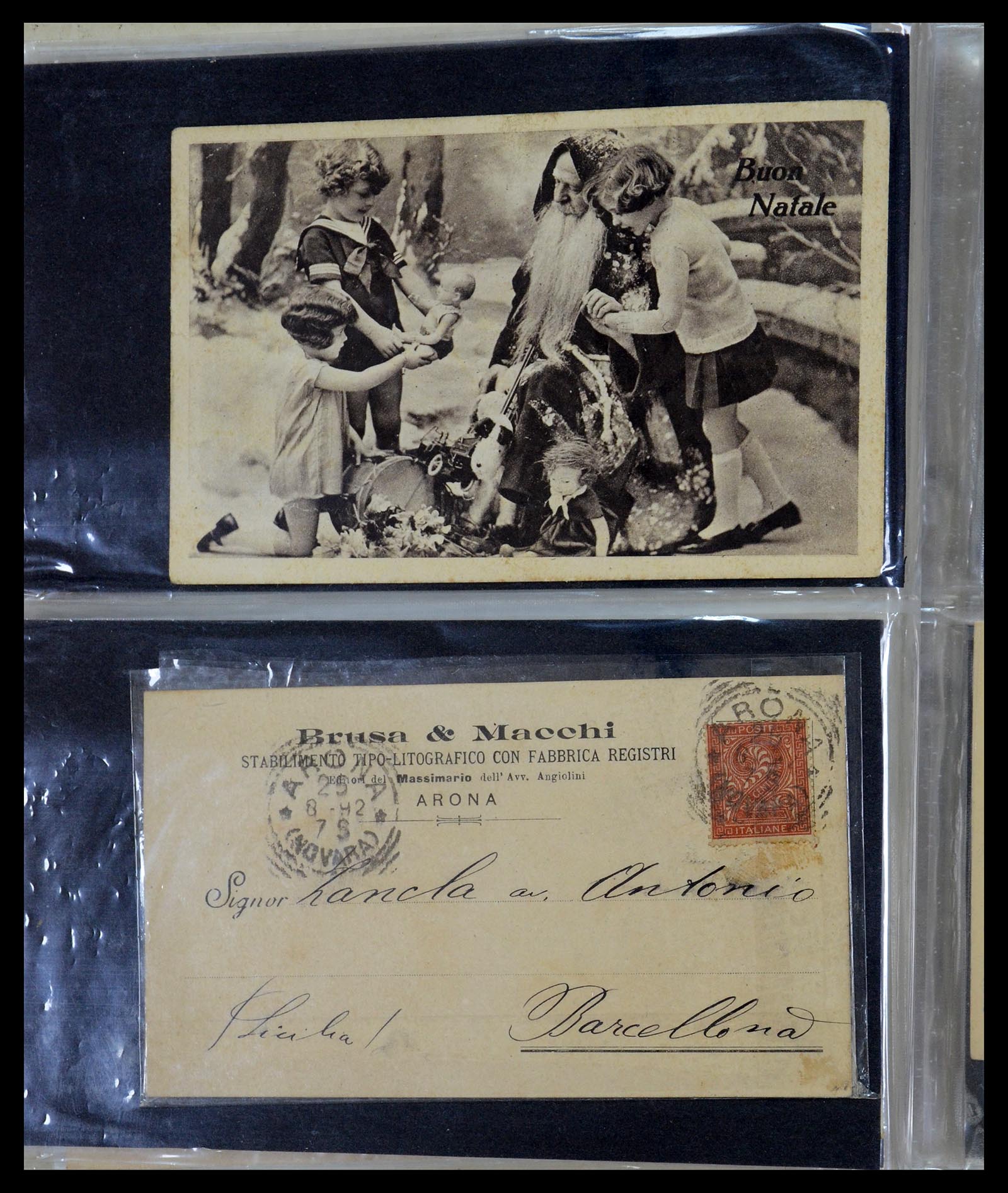 35751 188 - Postzegelverzameling 35751 Italië brieven 1878-1960.