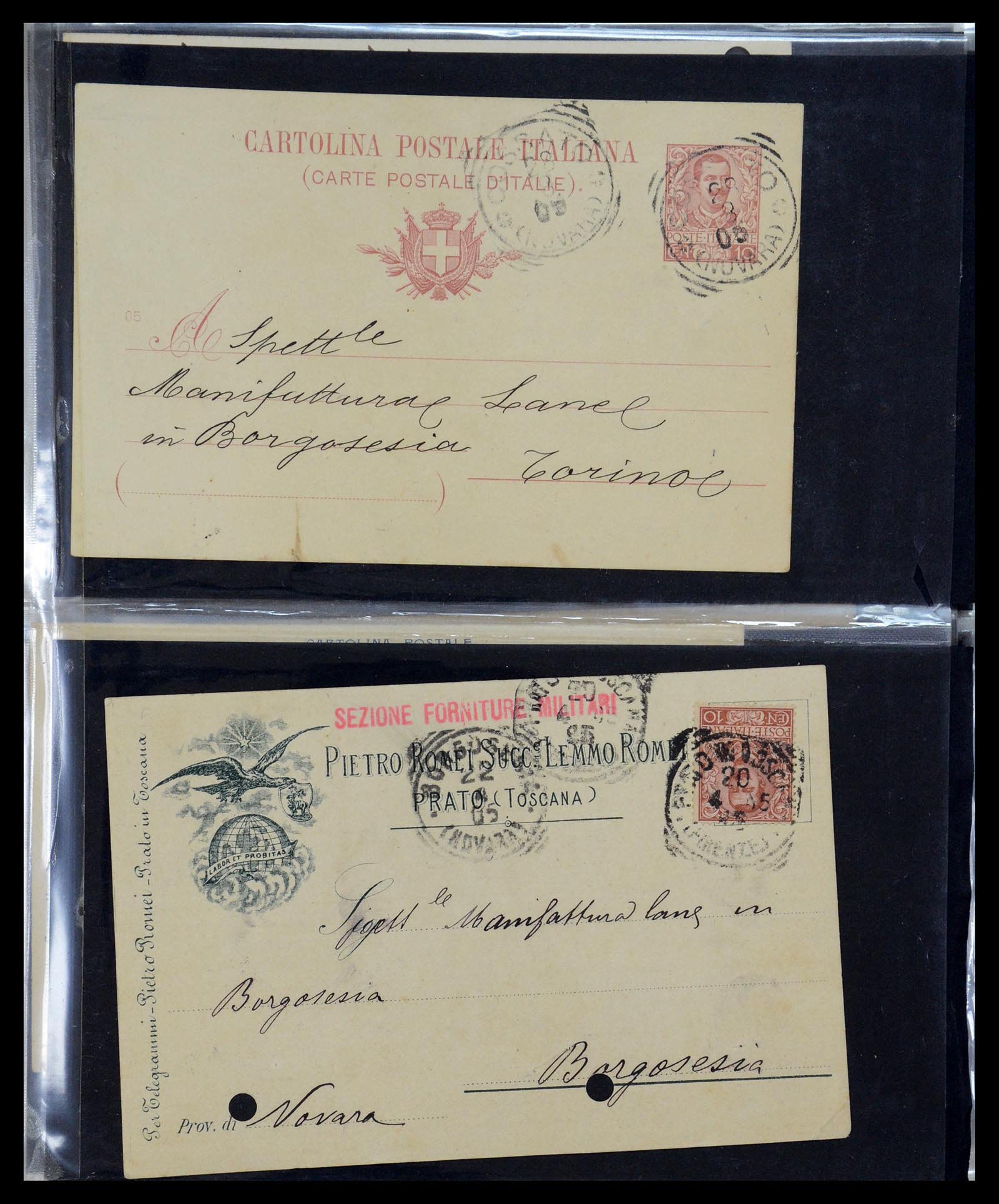 35751 189 - Postzegelverzameling 35751 Italië brieven 1878-1960.