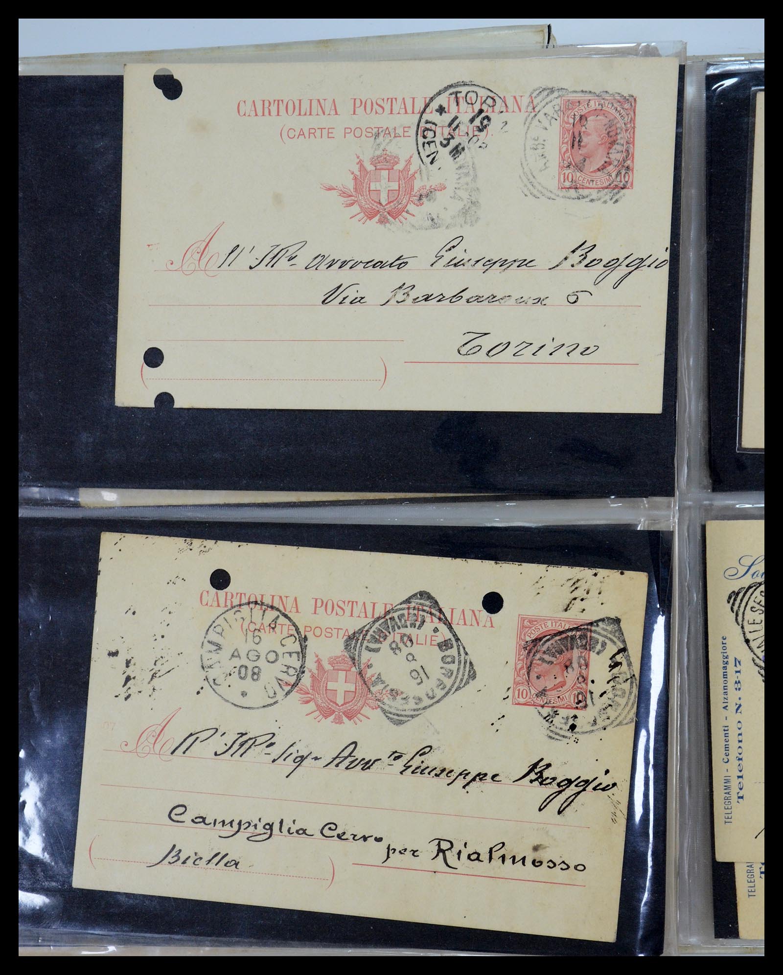 35751 190 - Postzegelverzameling 35751 Italië brieven 1878-1960.