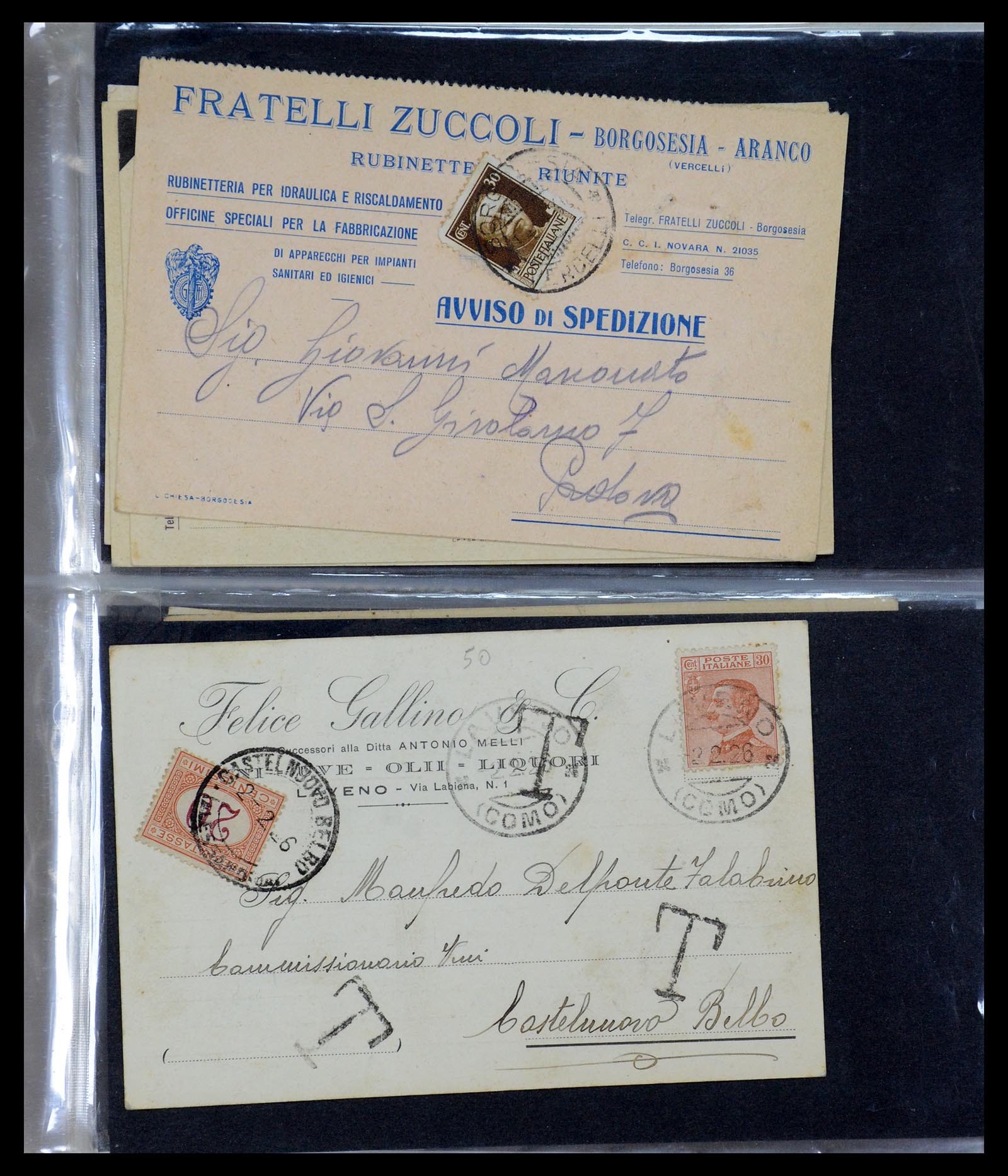 35751 193 - Postzegelverzameling 35751 Italië brieven 1878-1960.