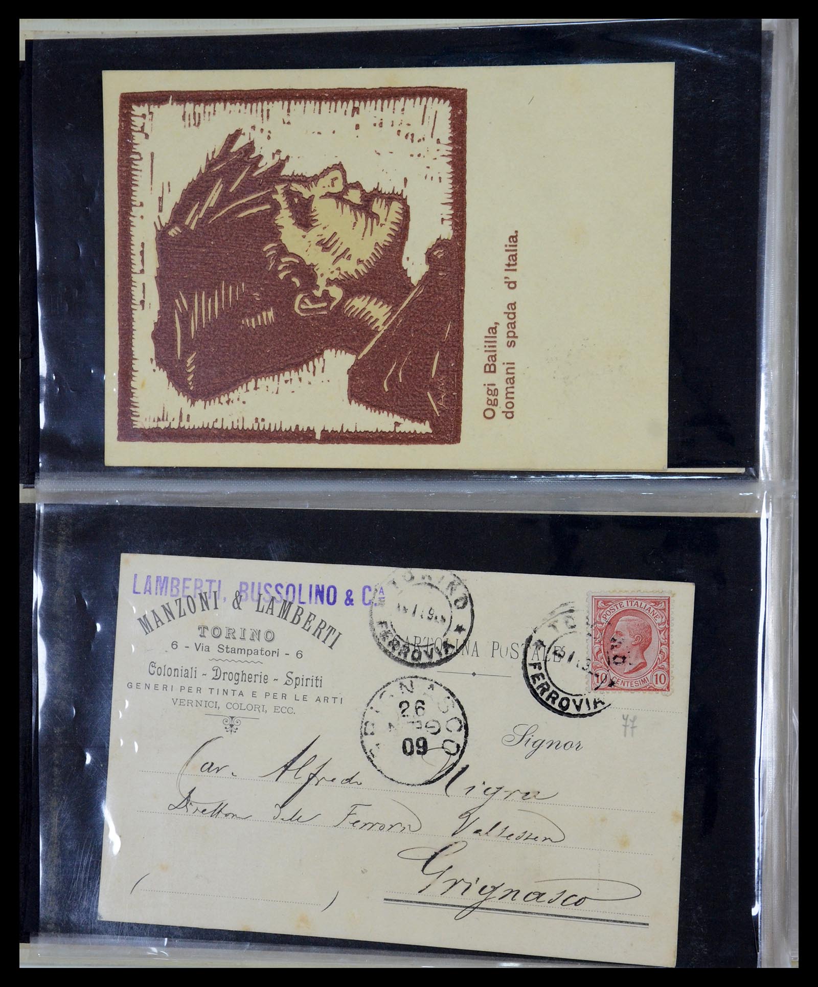 35751 194 - Postzegelverzameling 35751 Italië brieven 1878-1960.