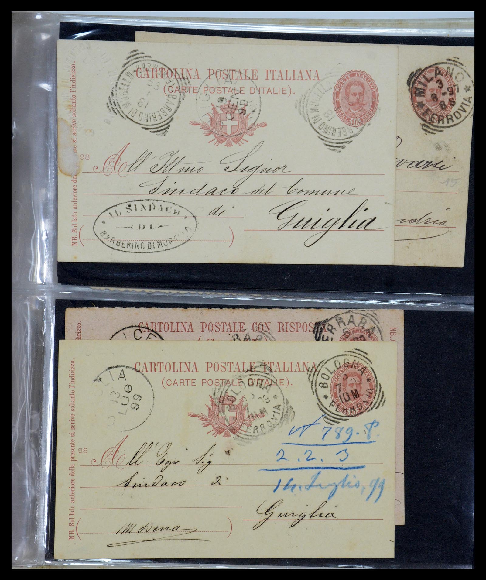 35751 196 - Postzegelverzameling 35751 Italië brieven 1878-1960.