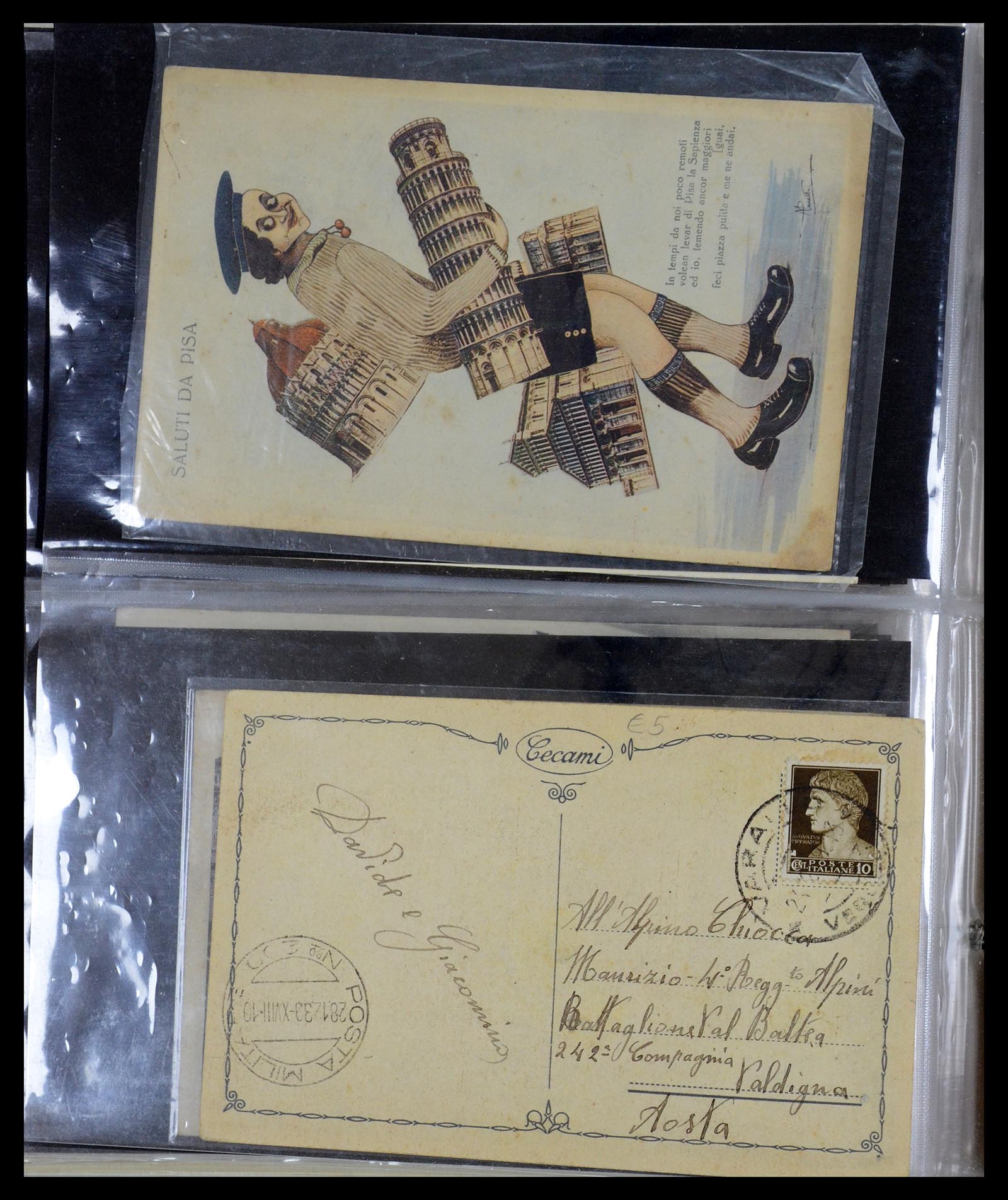 35751 215 - Postzegelverzameling 35751 Italië brieven 1878-1960.