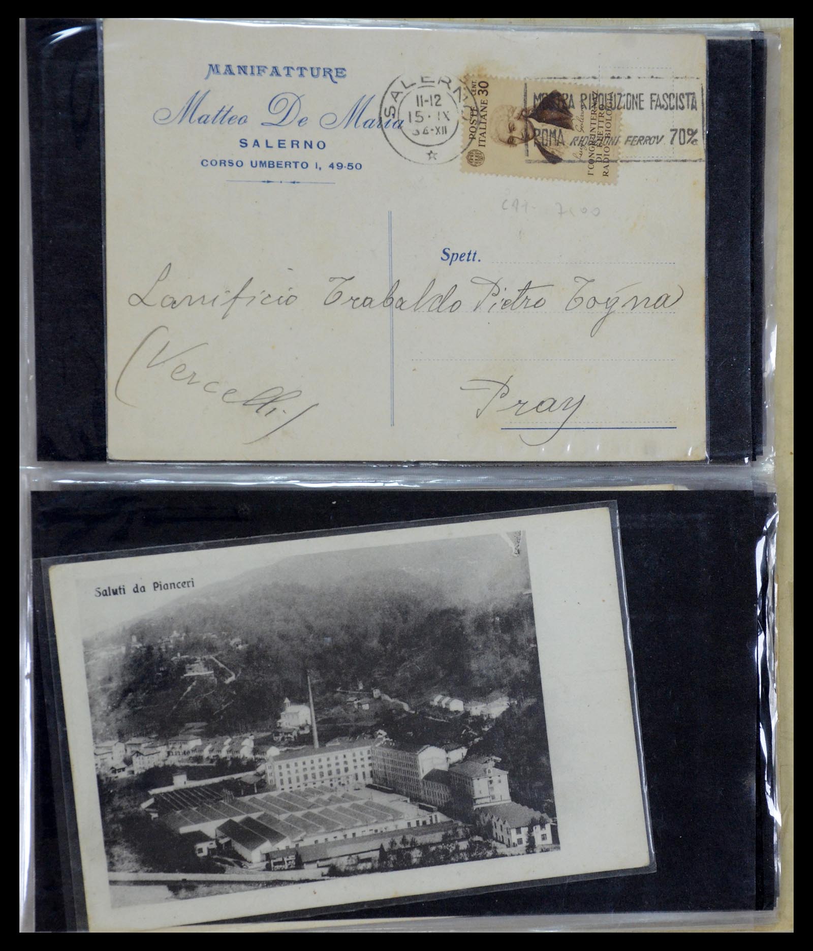 35751 217 - Postzegelverzameling 35751 Italië brieven 1878-1960.