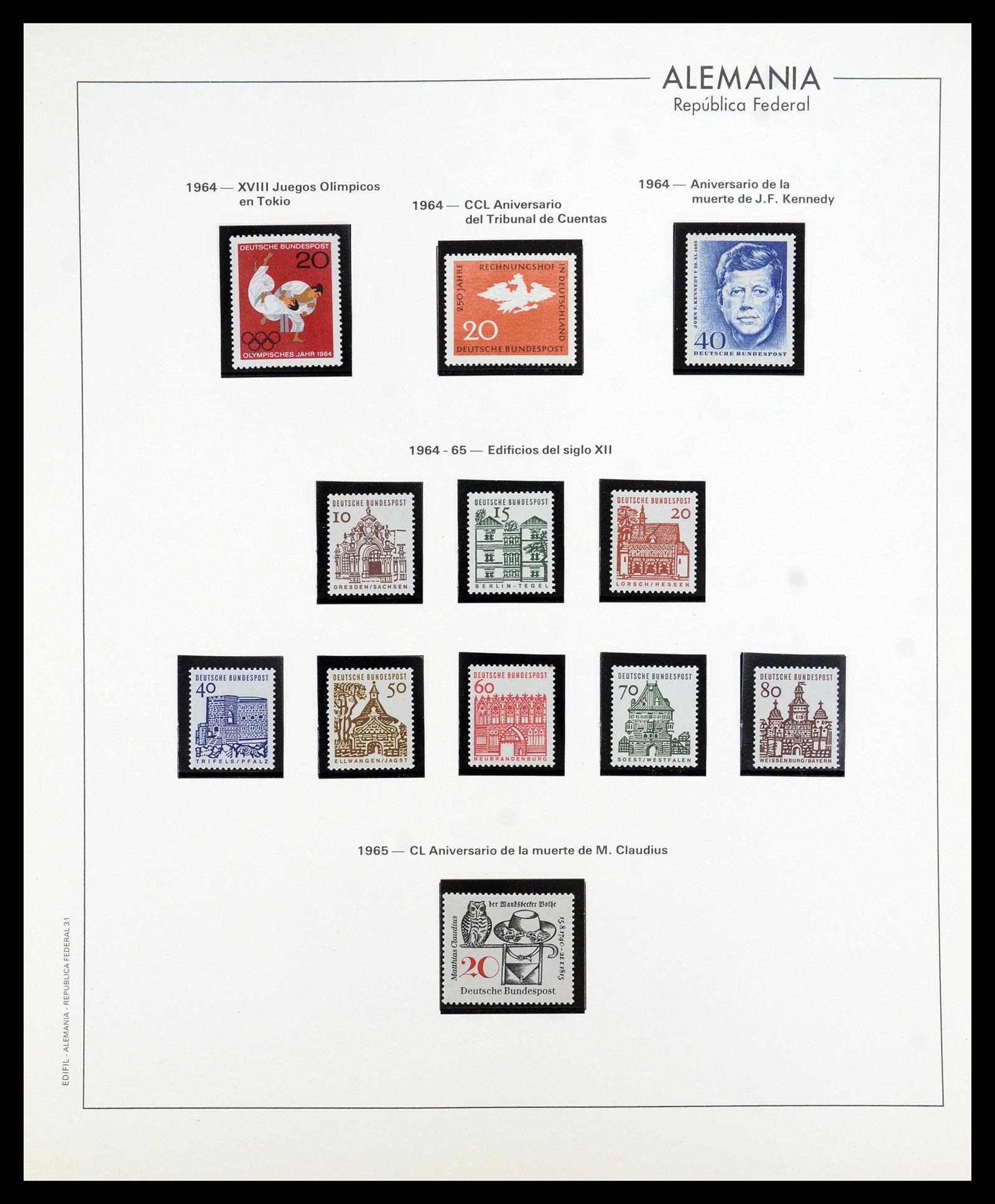 35753 032 - Stamp Collection 35753 Bundespost 1949-2013.