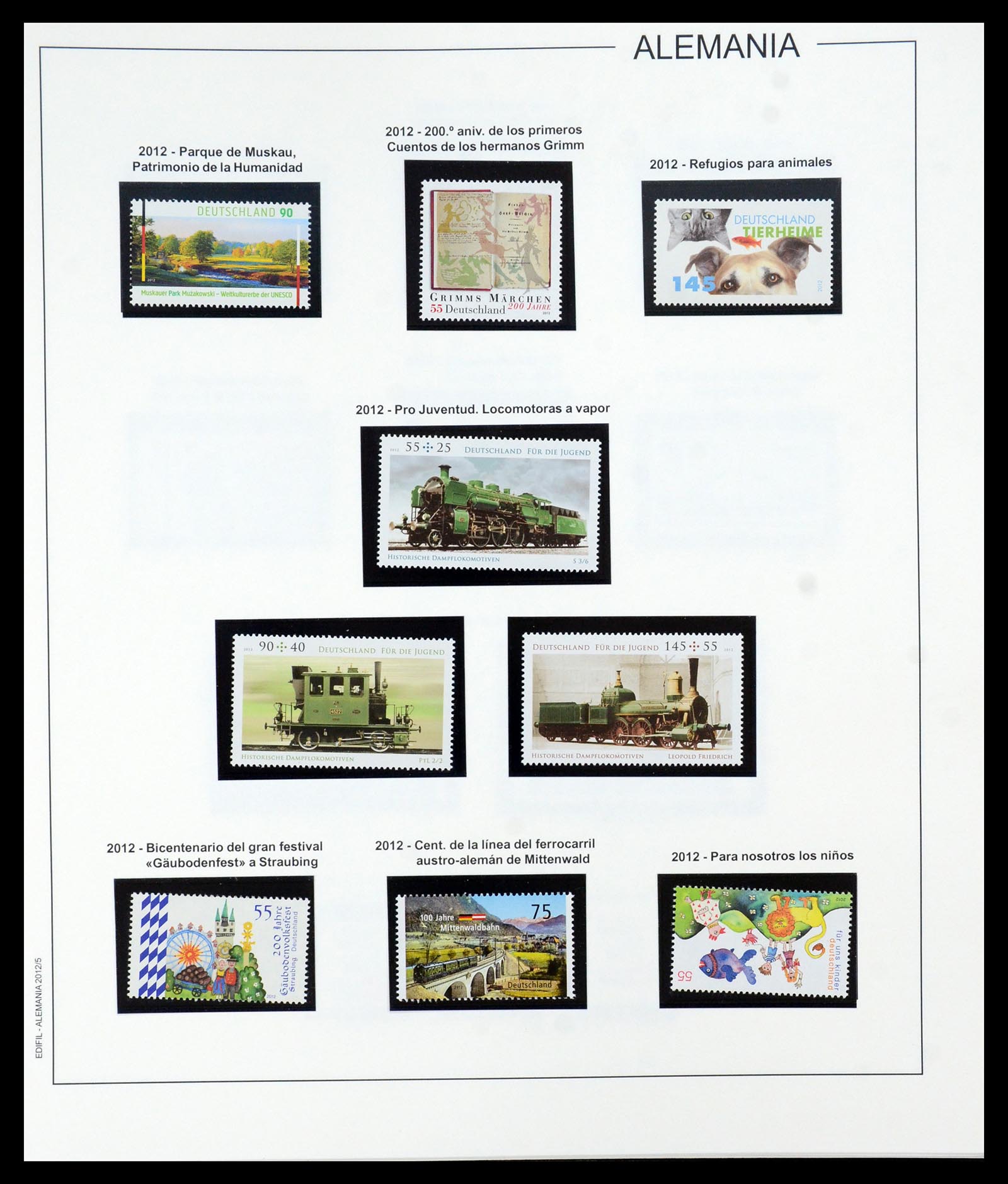 35753 384 - Postzegelverzameling 35753 Bundespost 1949-2013.
