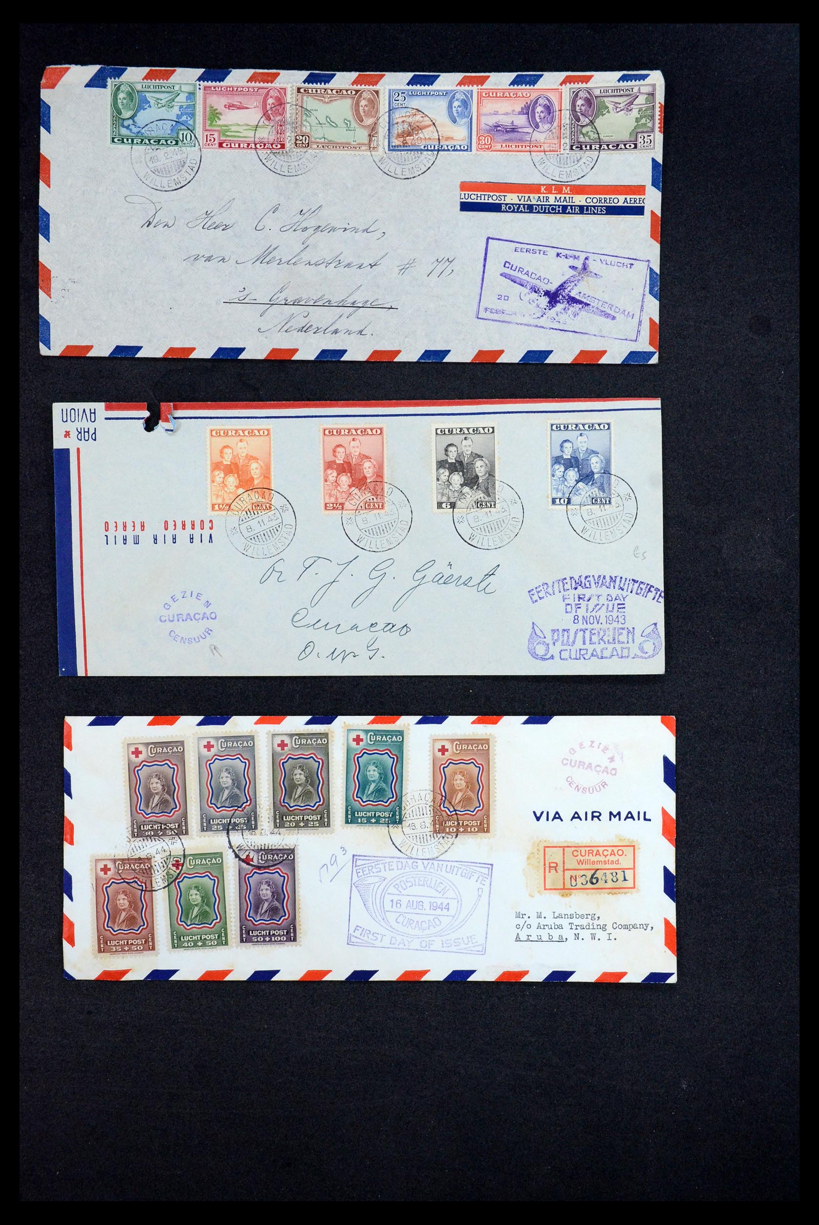 35754 015 - Stamp Collection 35754 Covers Netherlands and territories 1856-1956.