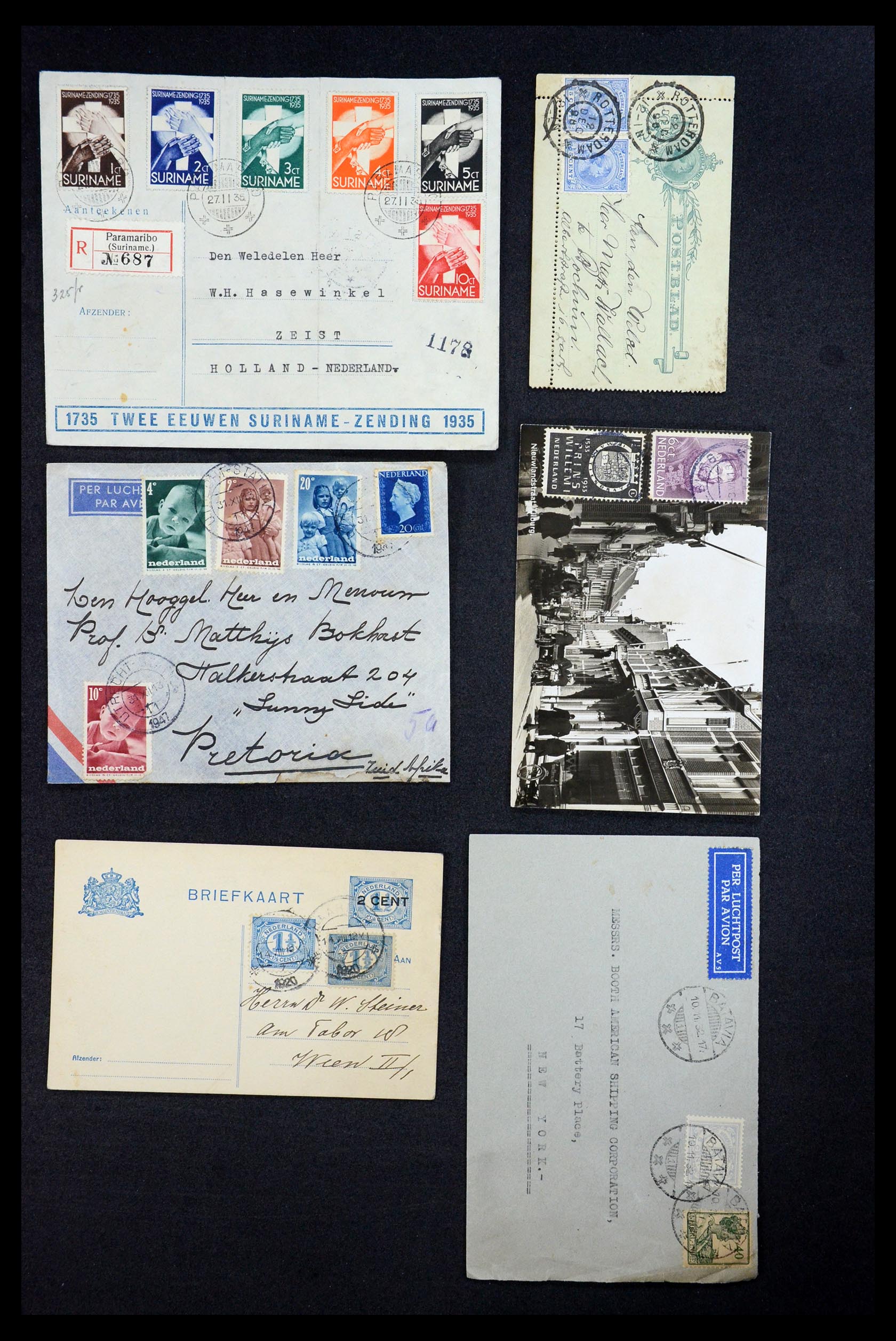 35754 023 - Stamp Collection 35754 Covers Netherlands and territories 1856-1956.